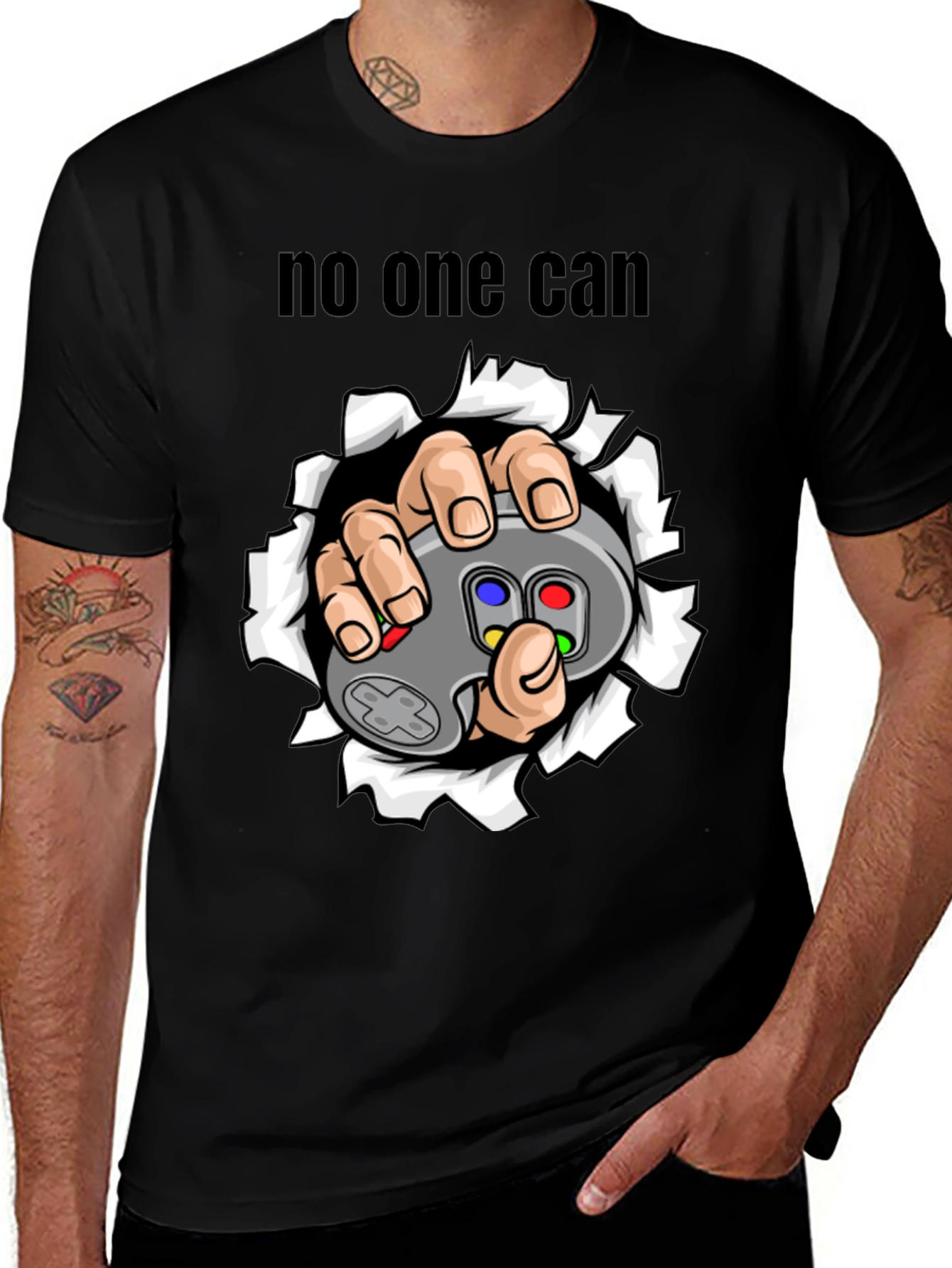 Variant 3 of Gamer "No One Can" T-Shirt - Controller Graphic