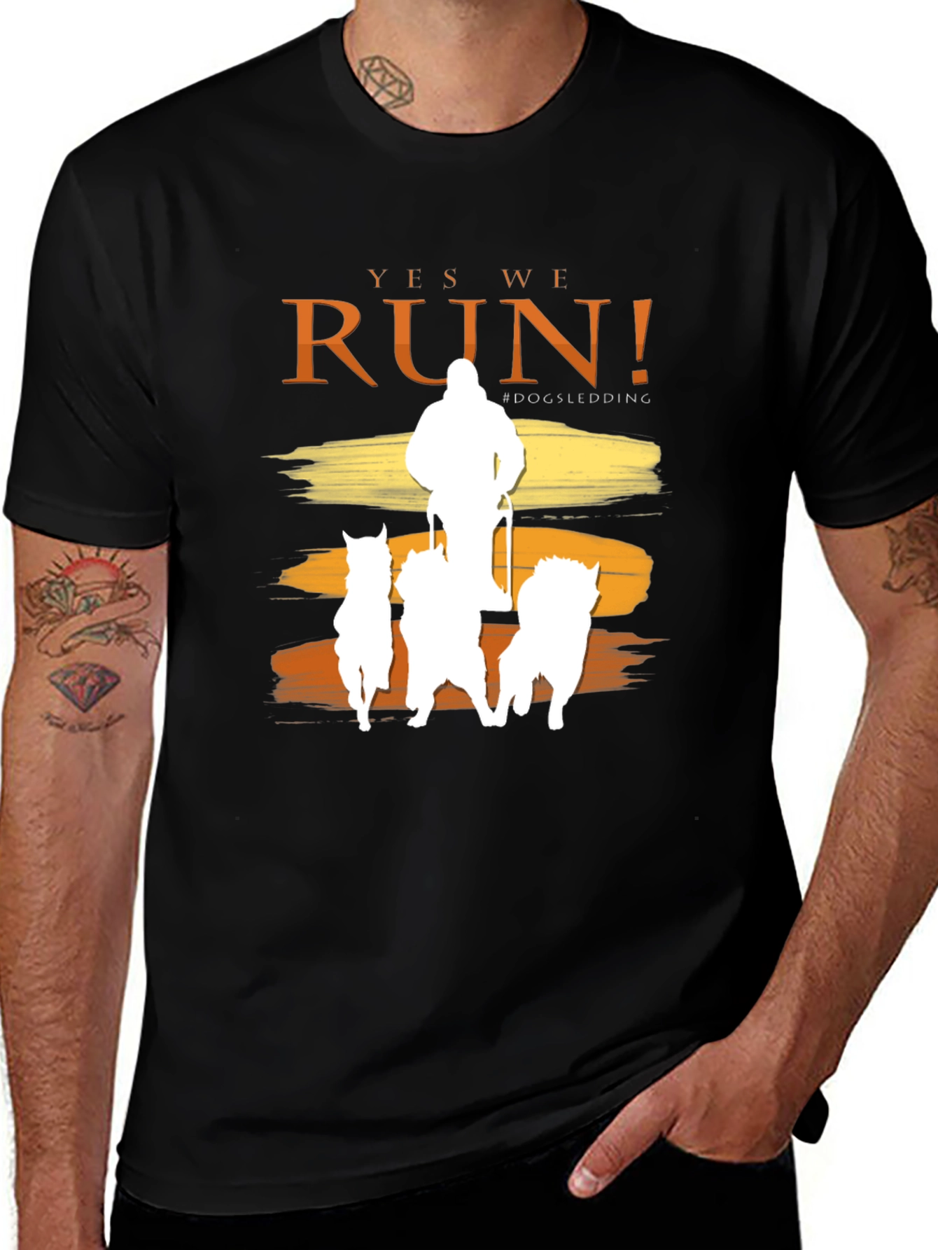 Variant 18 of Yes We Run! Dogsledding T-Shirt