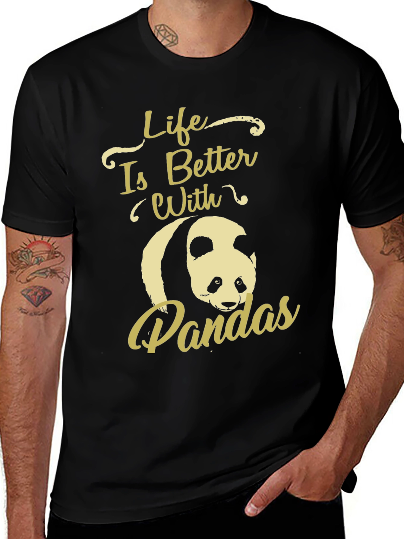 Variant 20 of Life is Better with Pandas Graphic T-Shirt