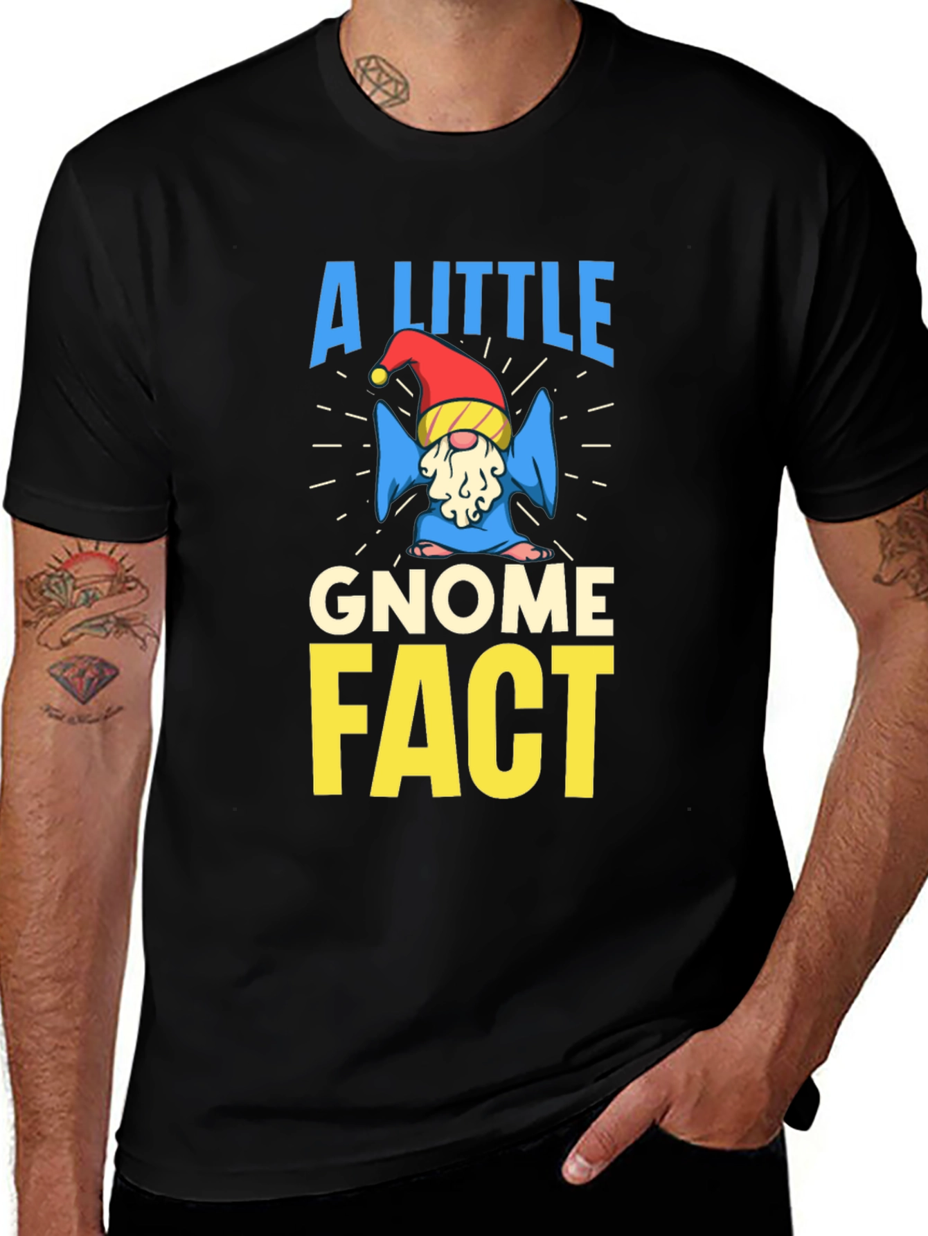 Variant 18 of A Little Gnome Fact Novelty Graphic Tee
