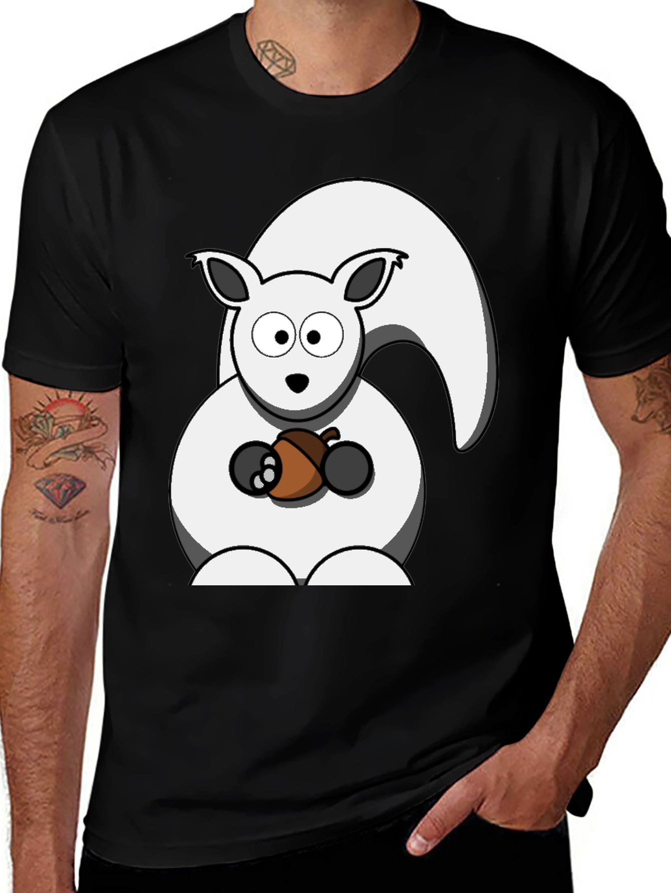 Squirrel and Acorn Graphic Tee