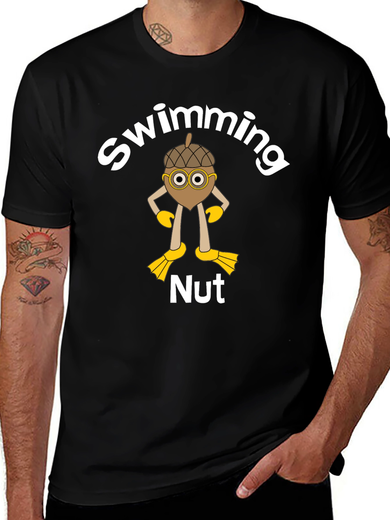 Variant 21 of Funny Swimming Nut T-Shirt