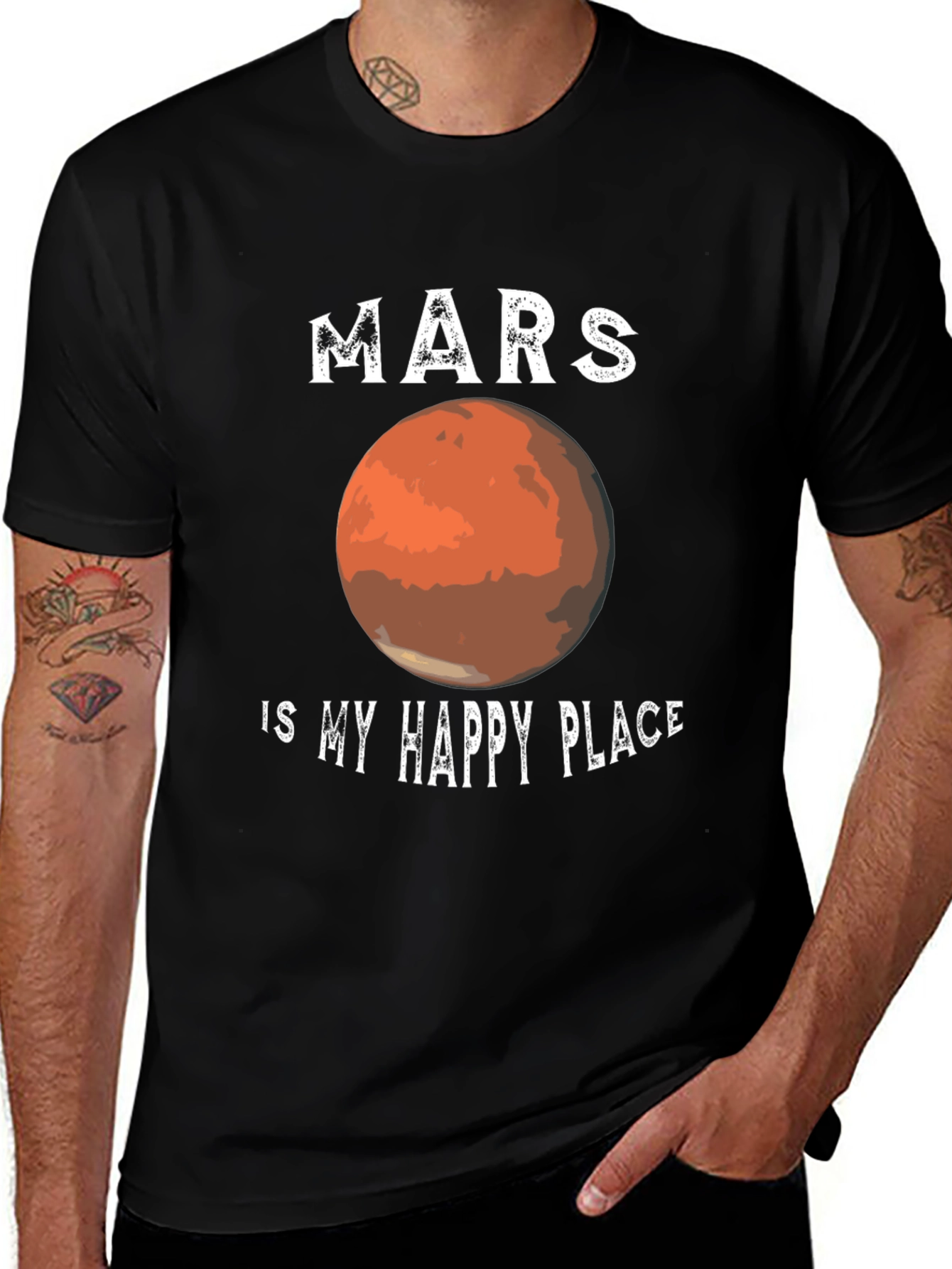 Mars is My Happy Place T-Shirt - Space Lover Tee