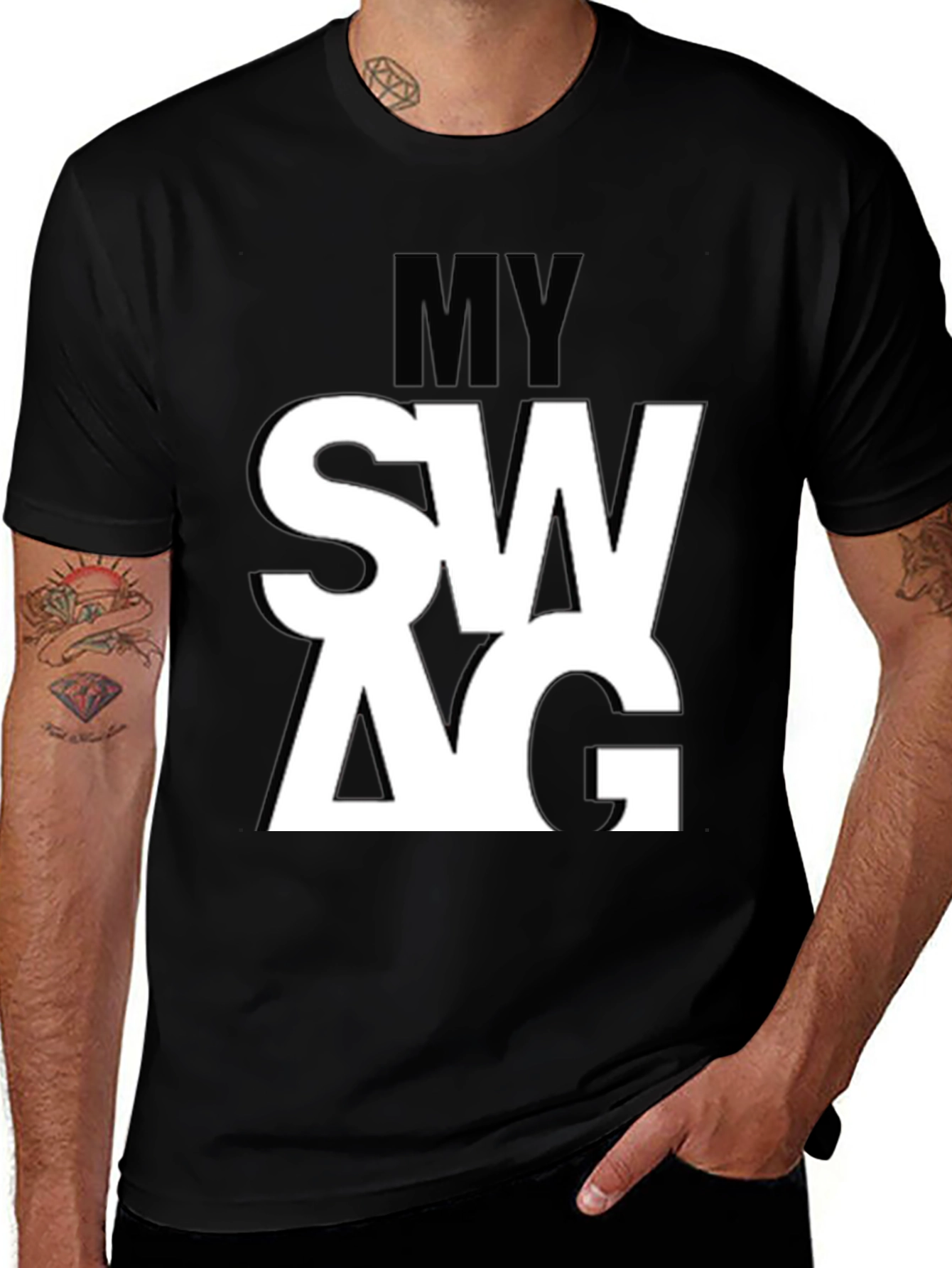 Variant 24 of My Swag Graphic Tee - Black