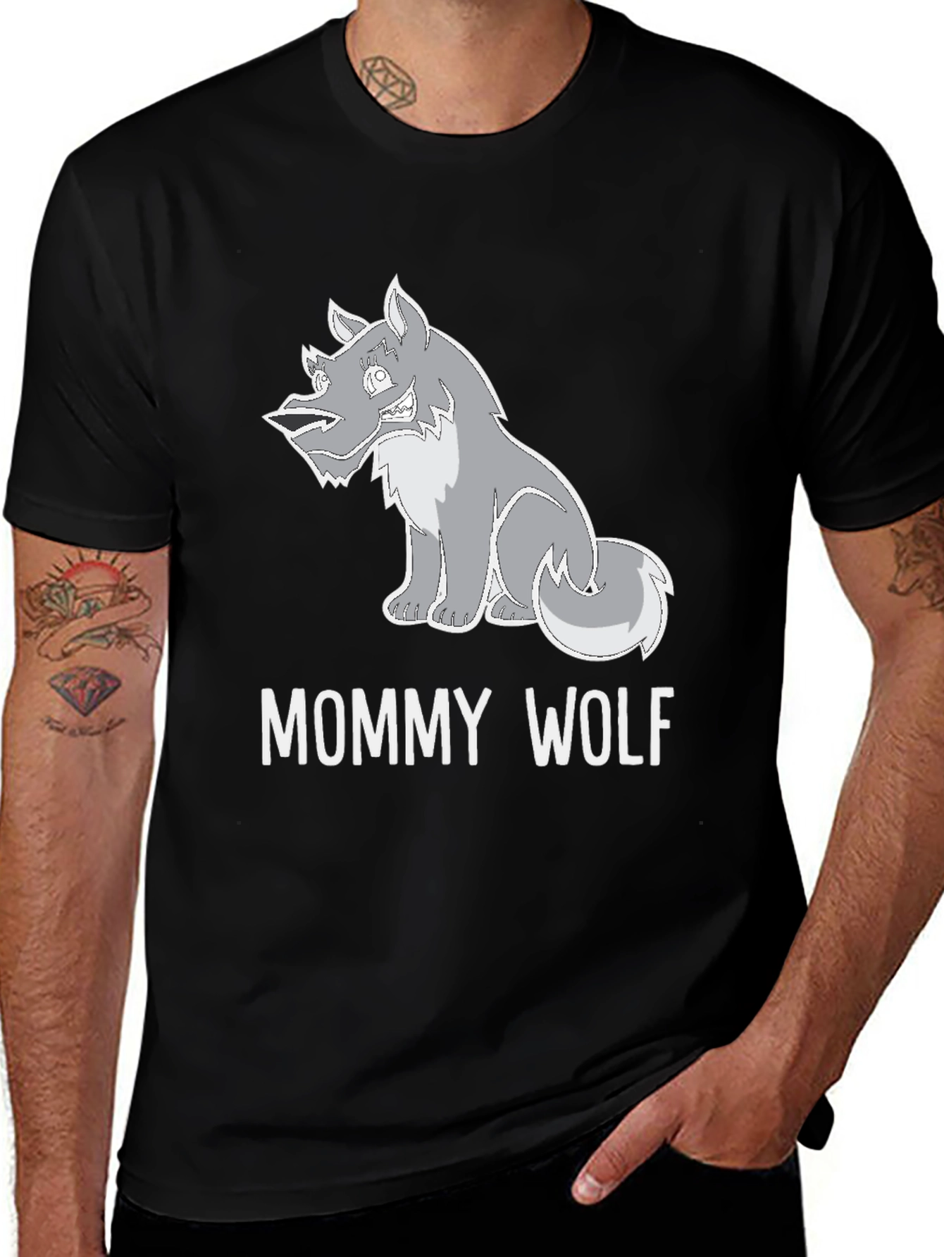 Mommy Wolf Graphic Tee - Fierce & Fun T-Shirt