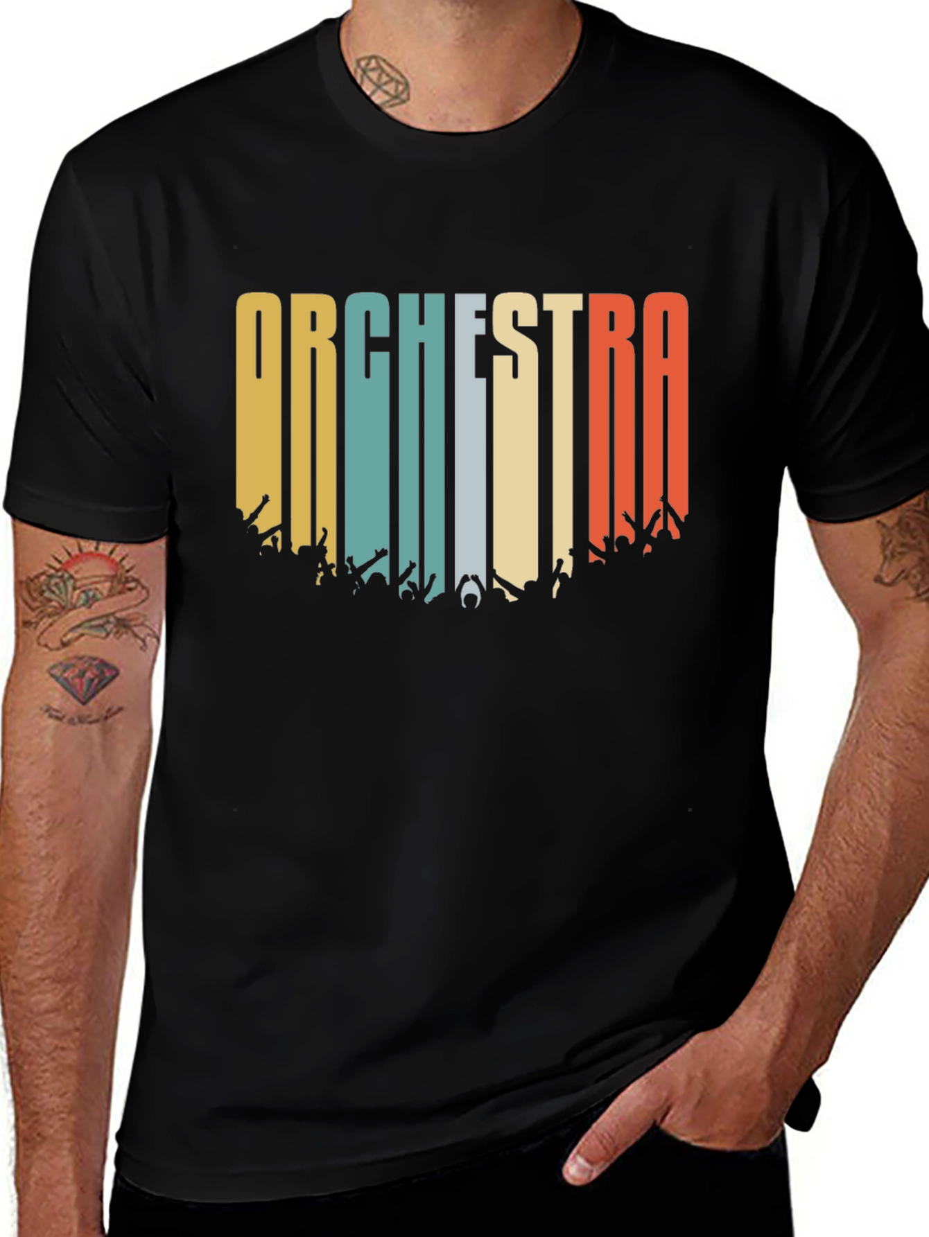 Variant 19 of Orchestra Retro Graphic T-Shirt