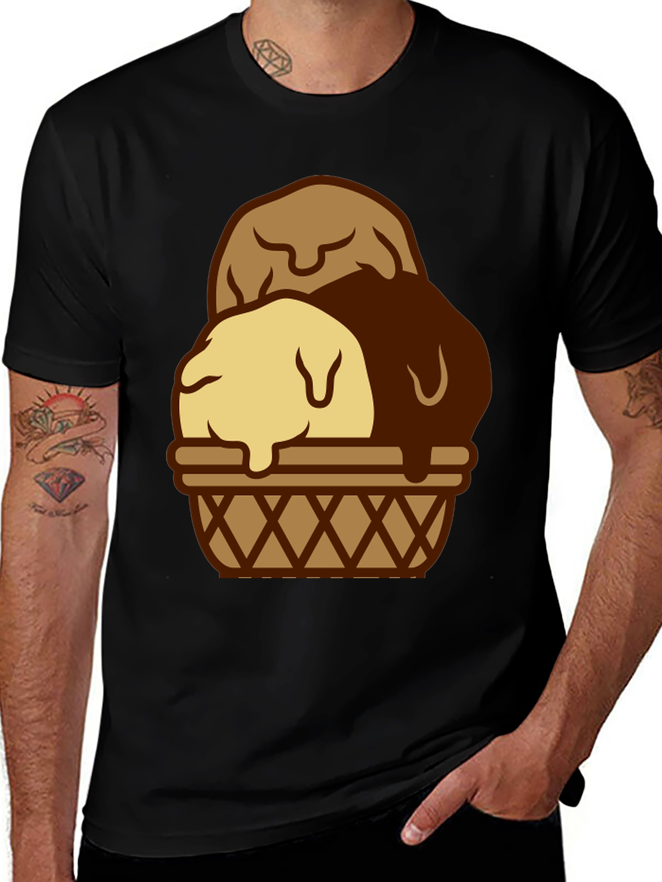 Variant 29 of Ice Cream Scoop T-Shirt - Novelty Design
