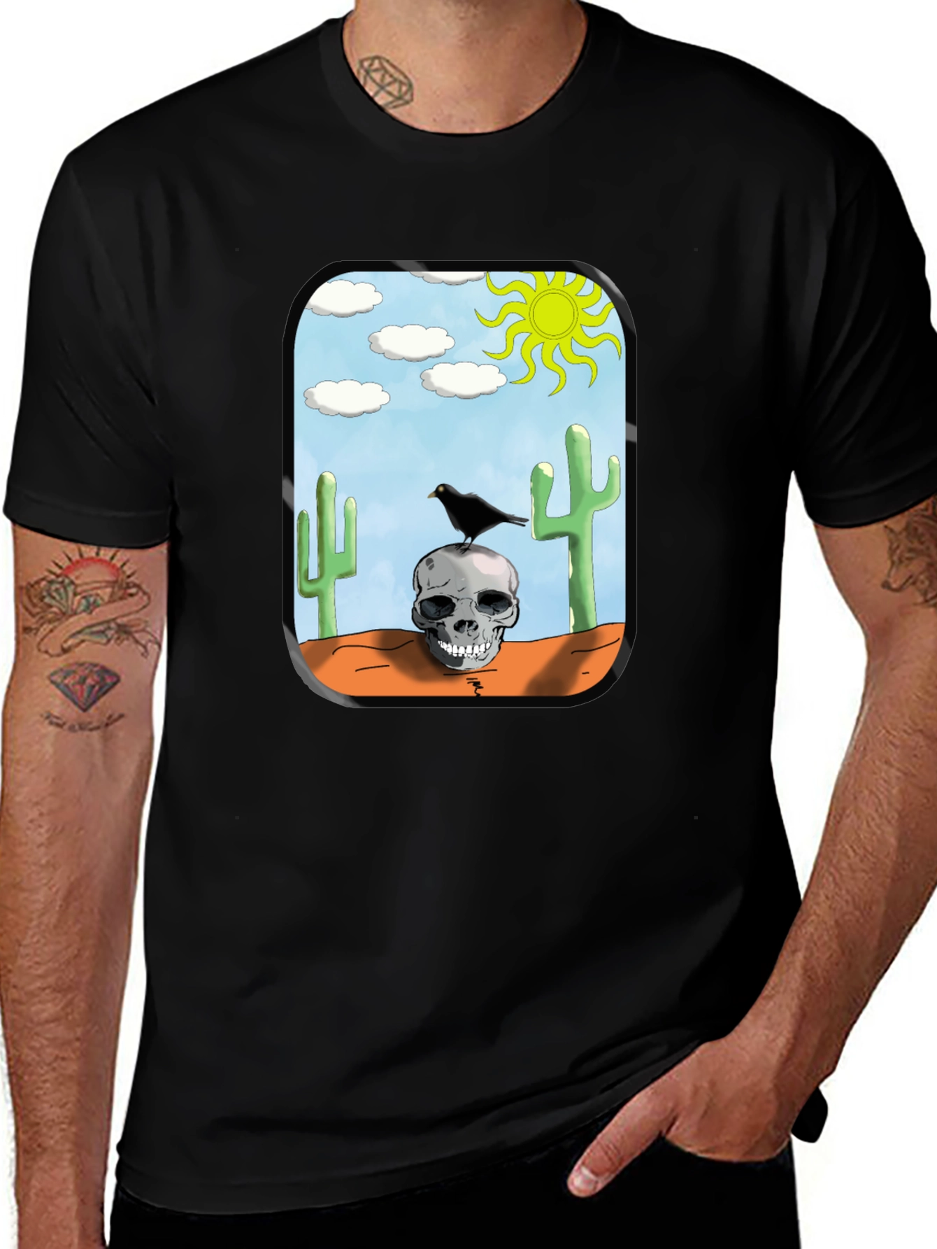 Variant 6 of Desert Skull Graphic T-Shirt