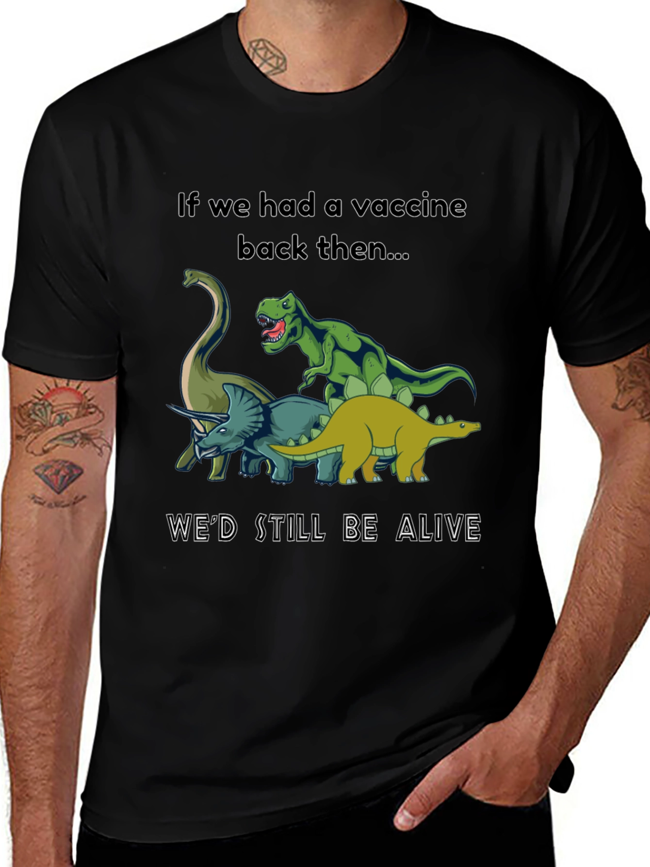 Variant 6 of Dinosaur Vaccine T-Shirt