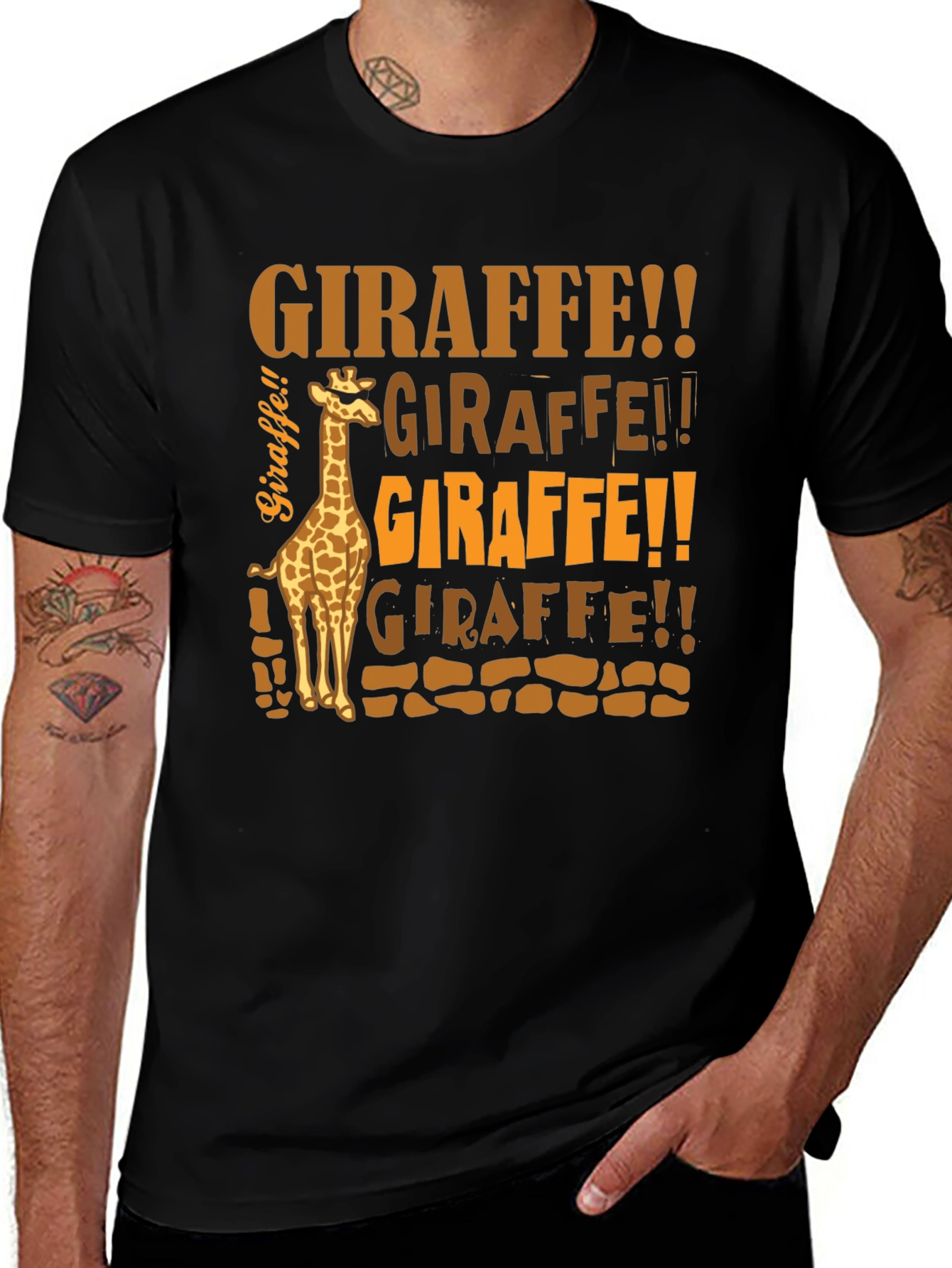 Variant 20 of Giraffe T-Shirt - Funny Animal Graphic Tee