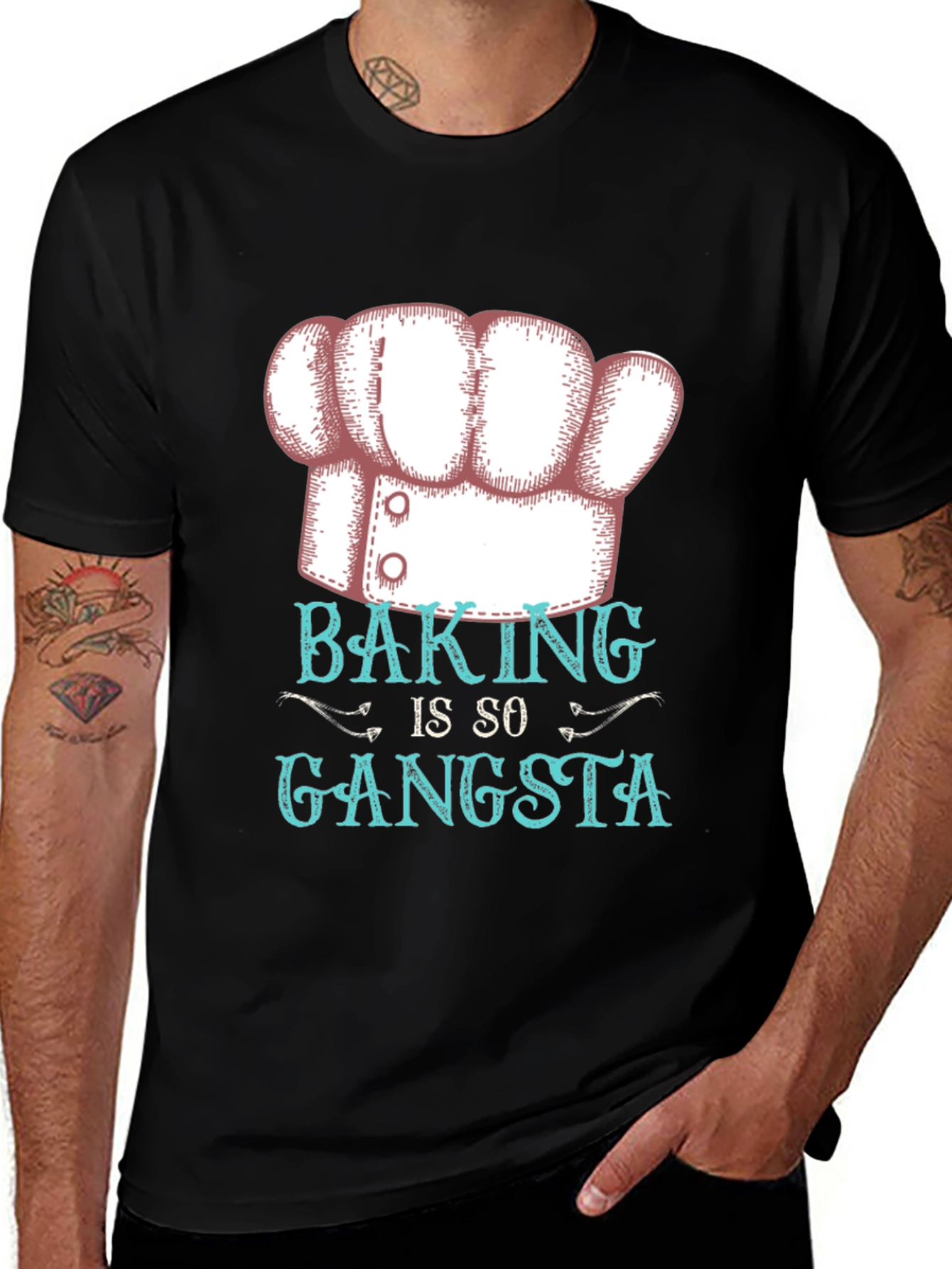 Variant 10 of Baking Is So Gangsta Graphic T-Shirt