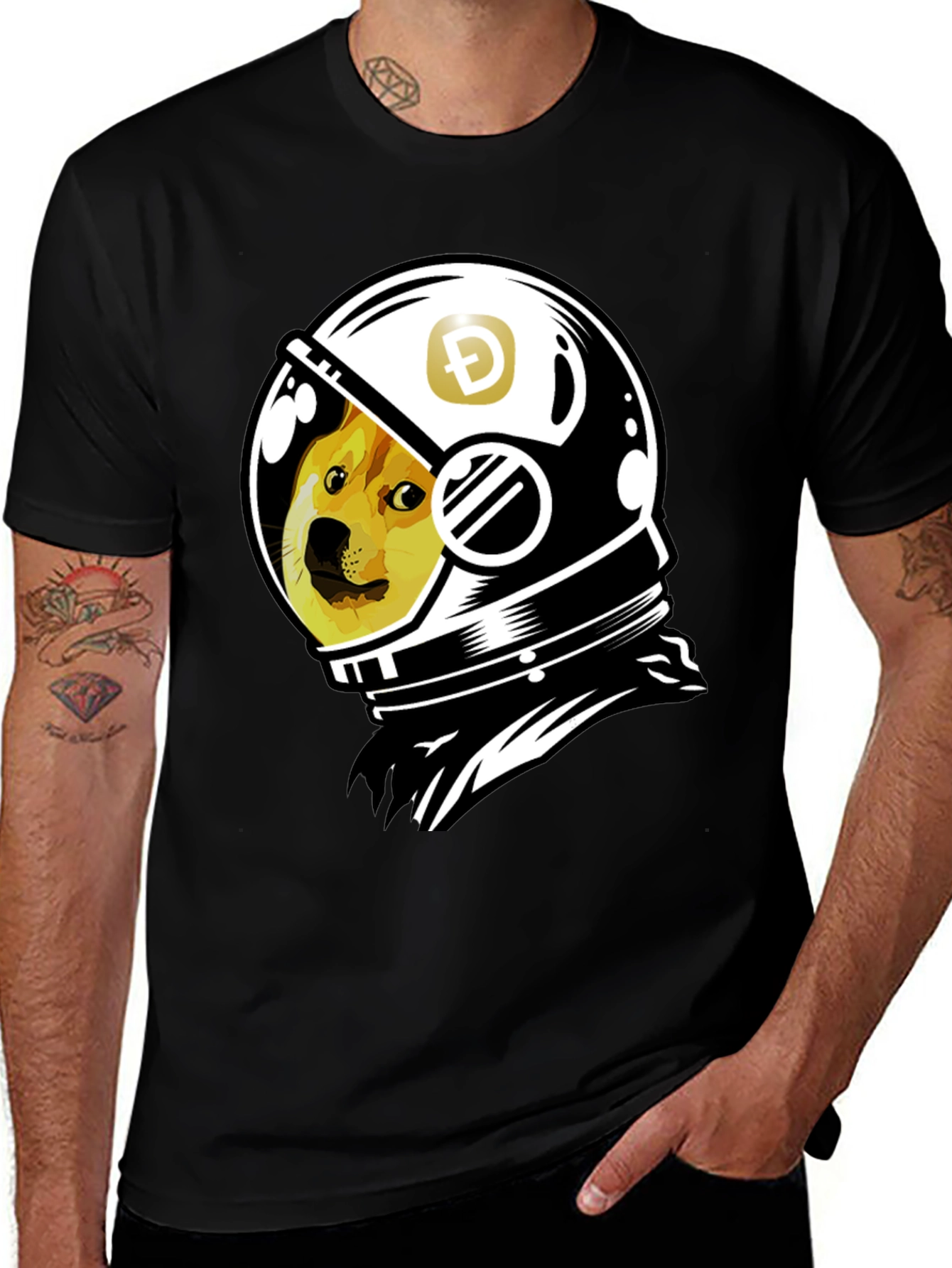 Variant 3 of Doge to the Moon T-Shirt