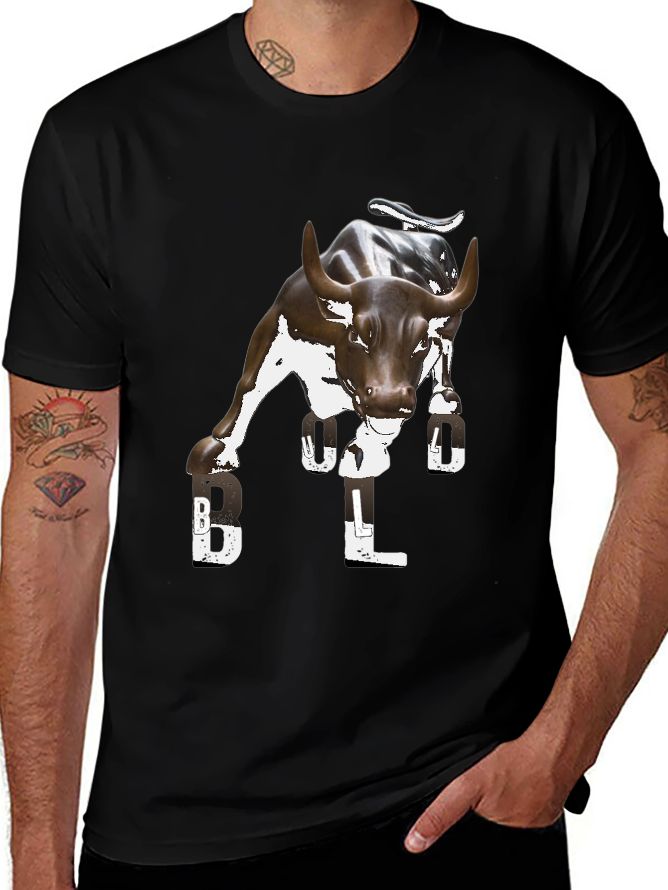 Variant 2 of Wall Street Bull Graphic Tee