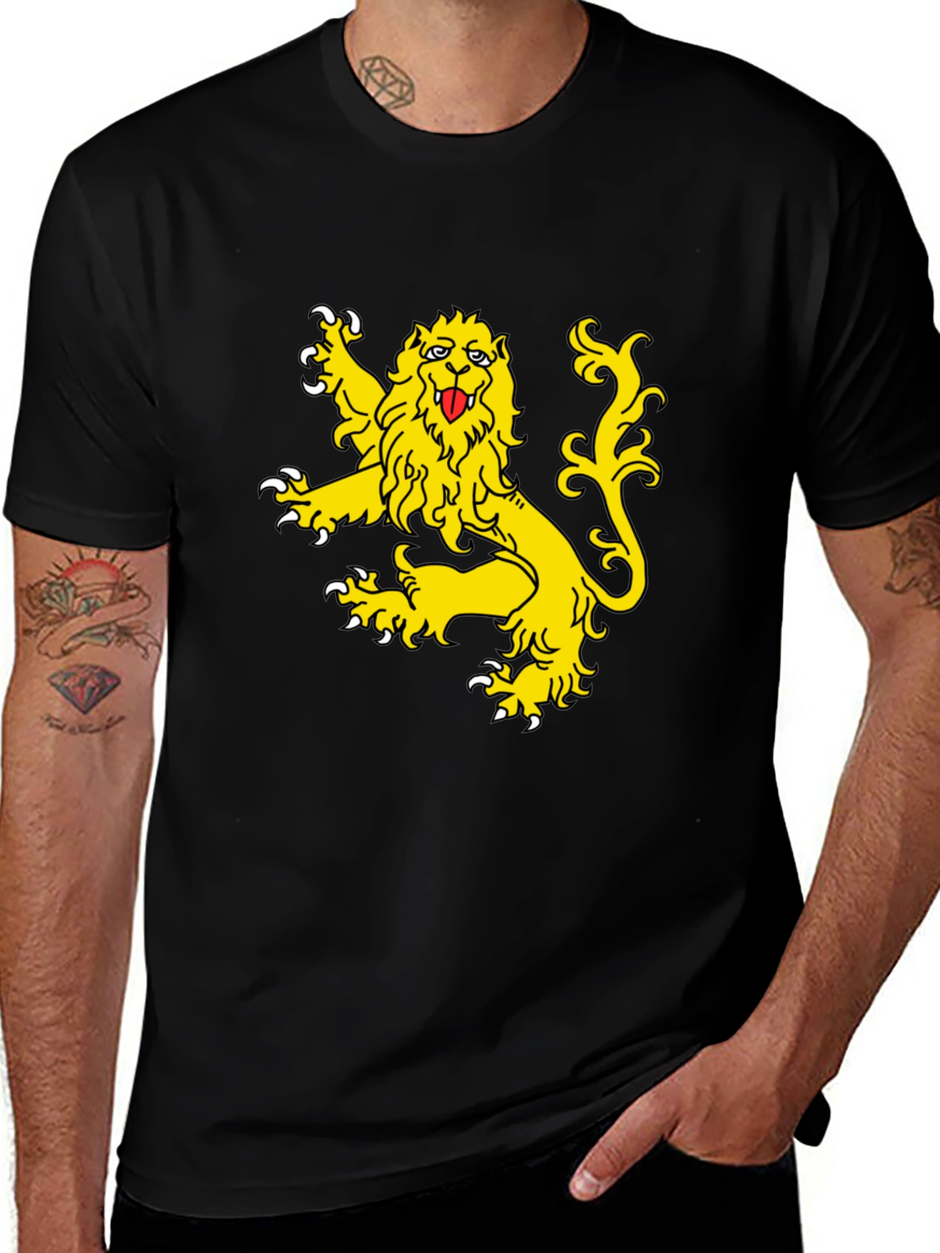 Variant 20 of Lion Crest Black T-Shirt