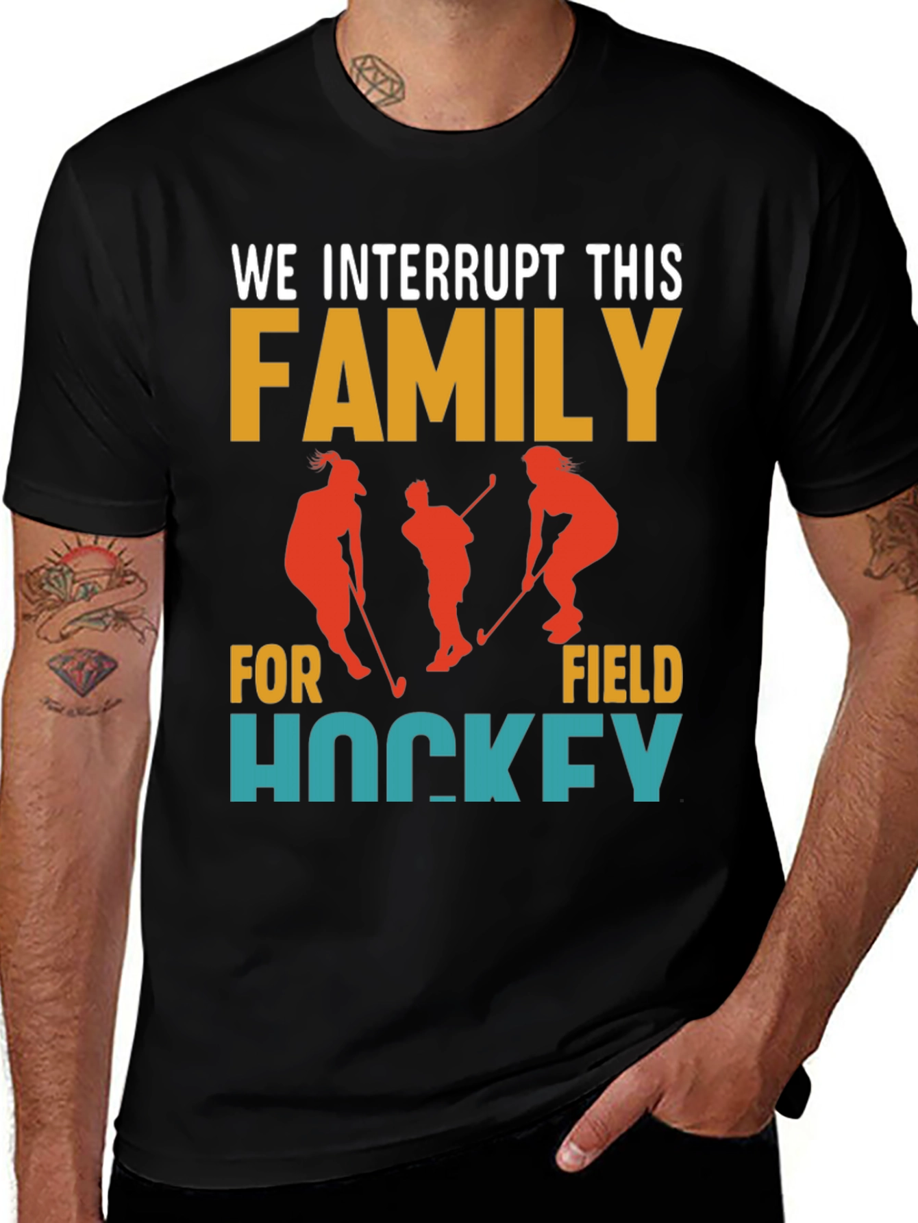 Variant 21 of Interrupting Family for Field Hockey T-Shirt