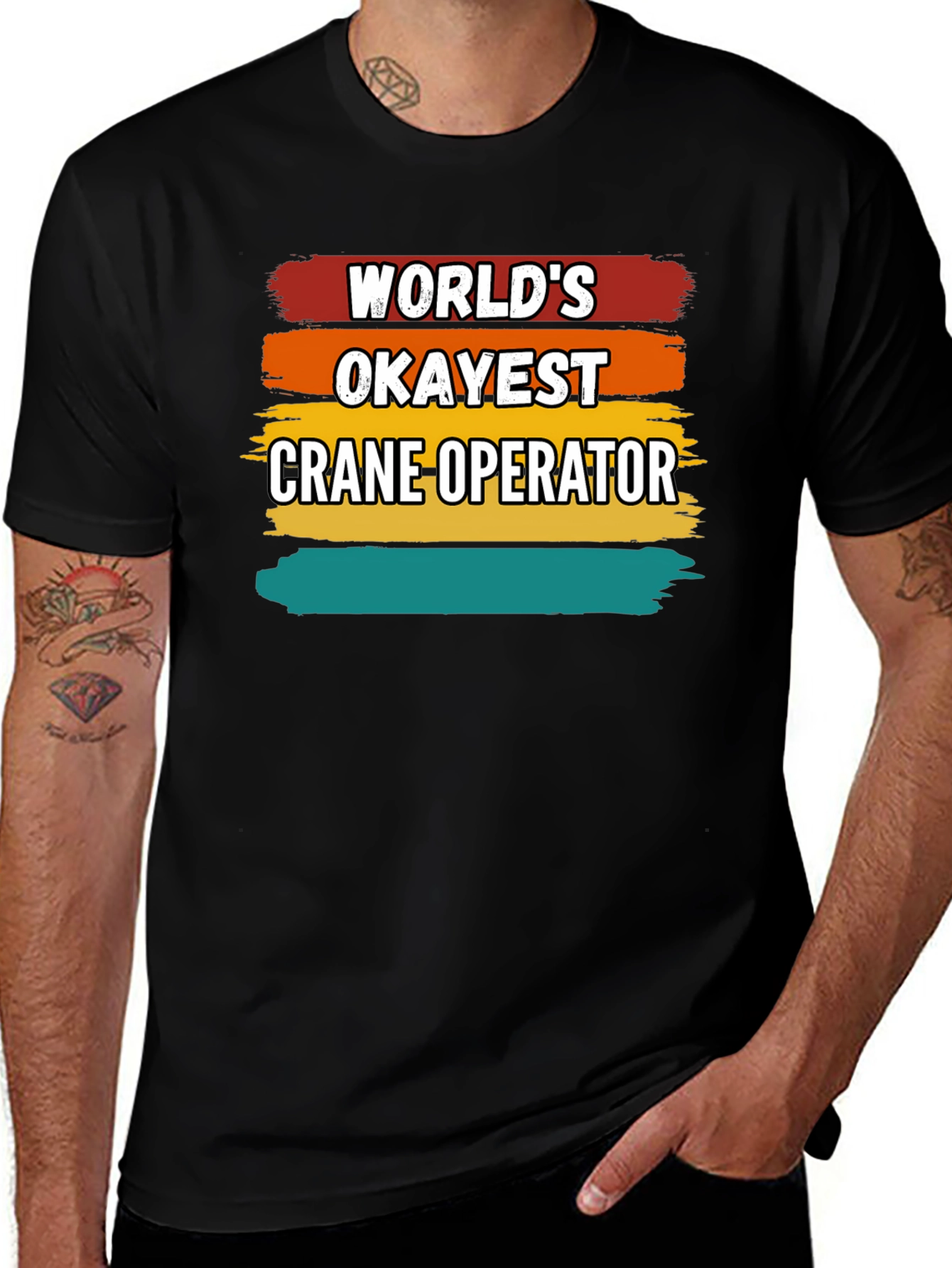 Variant 17 of World's Okayest Crane Operator T-Shirt