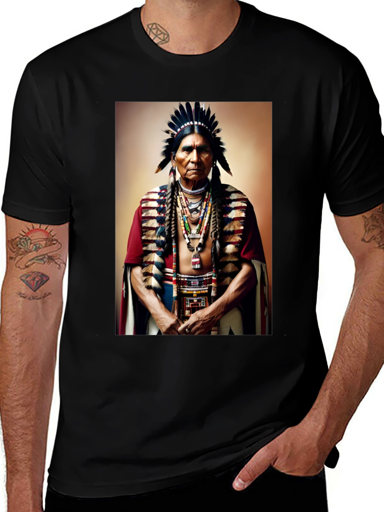 Variant 18 of Native American Chief T-Shirt