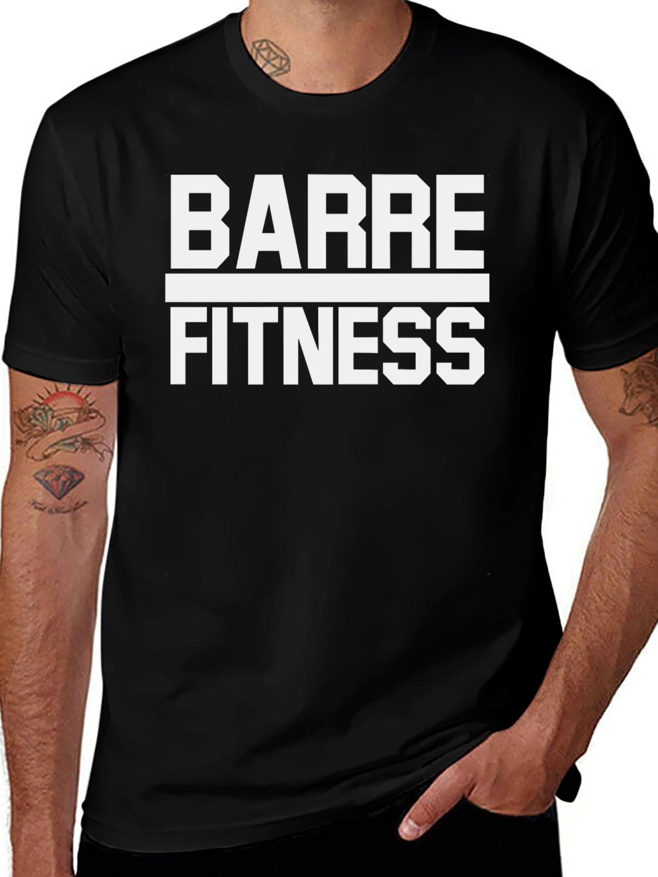 Variant 25 of Barre Fitness Graphic Tee - Workout Ready