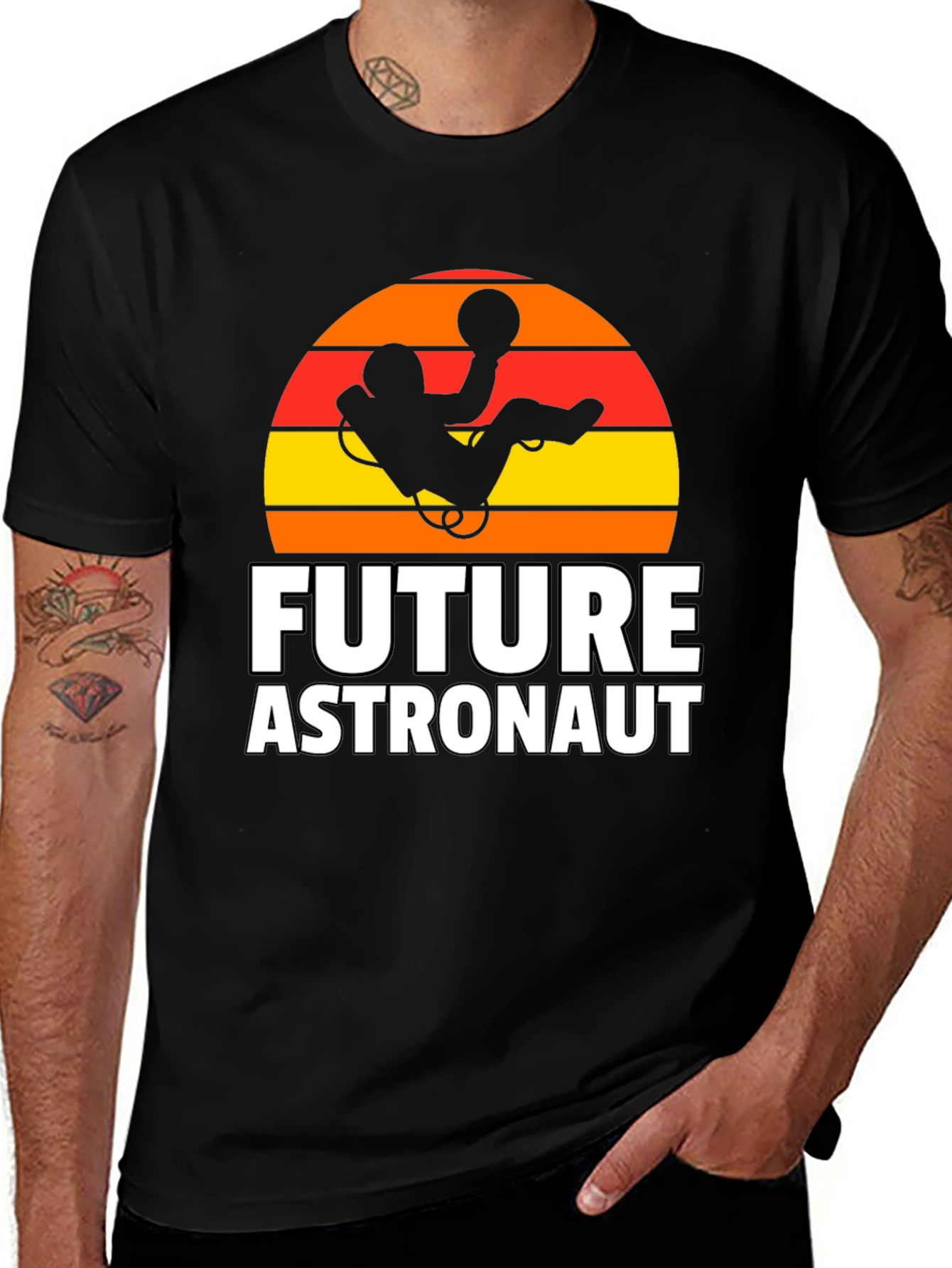 Variant 18 of Future Astronaut Graphic Tee - Black
