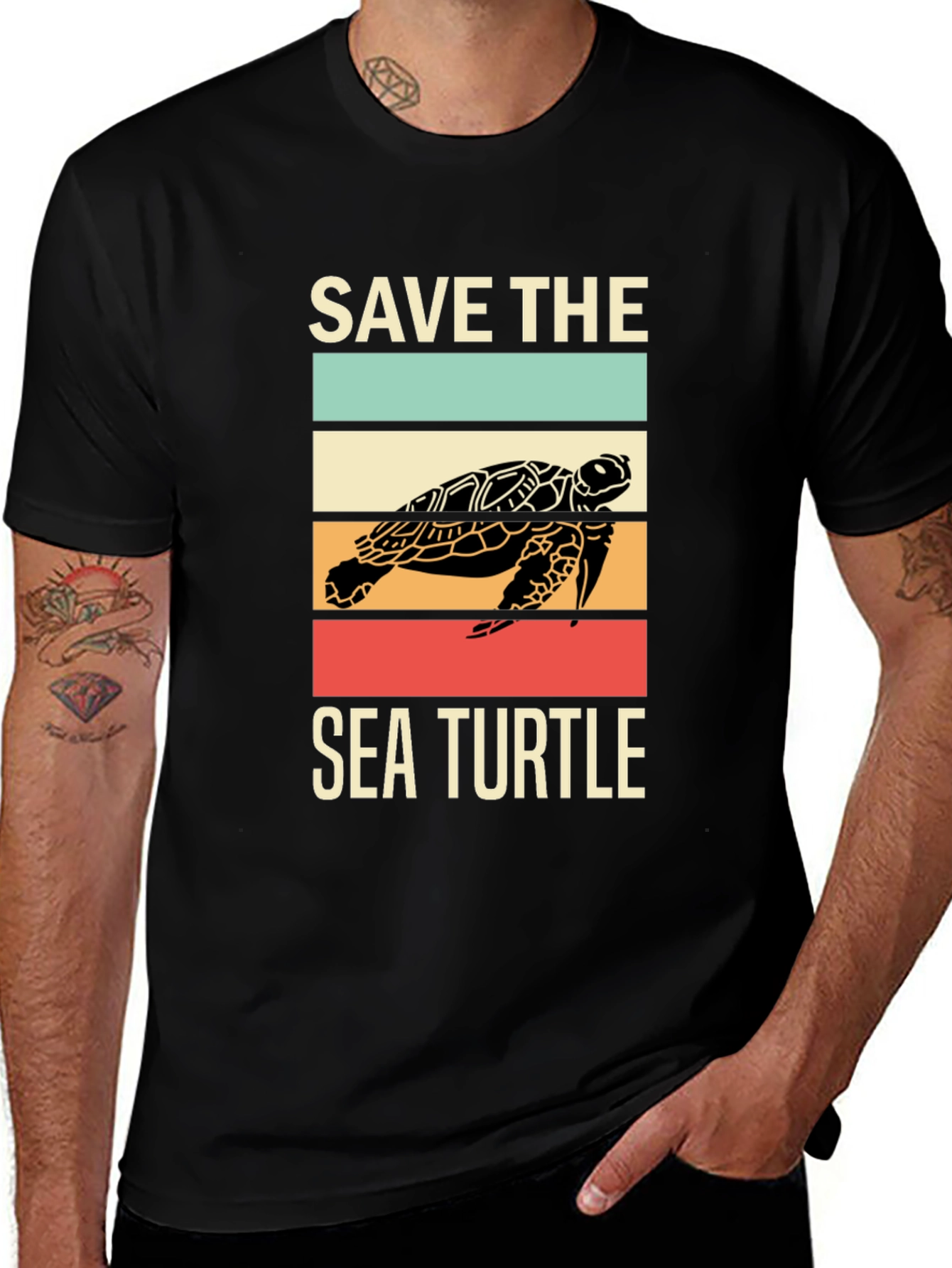 Variant 28 of Save the Sea Turtle Graphic Tee