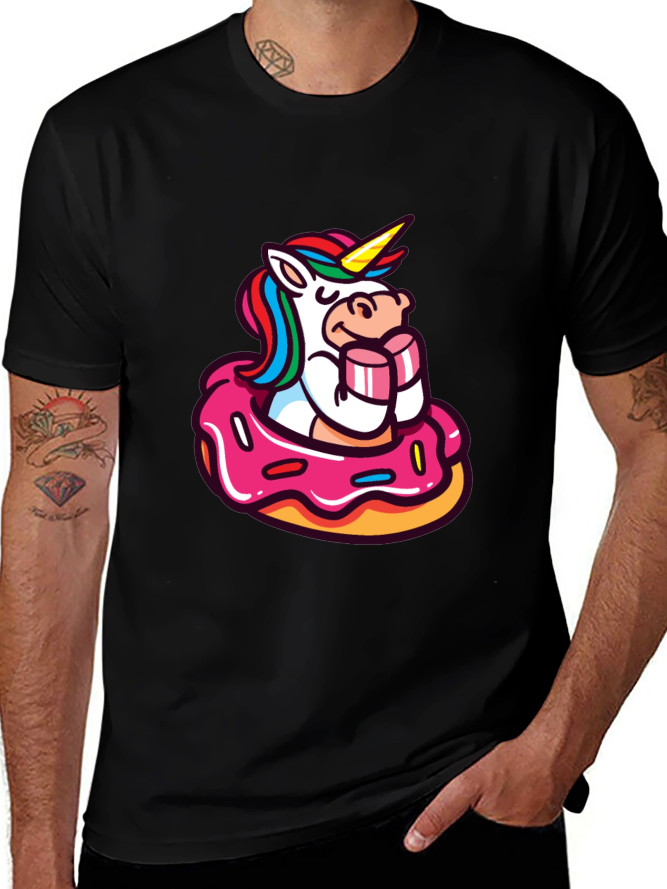 Variant 18 of Unicorn Donut Graphic Tee