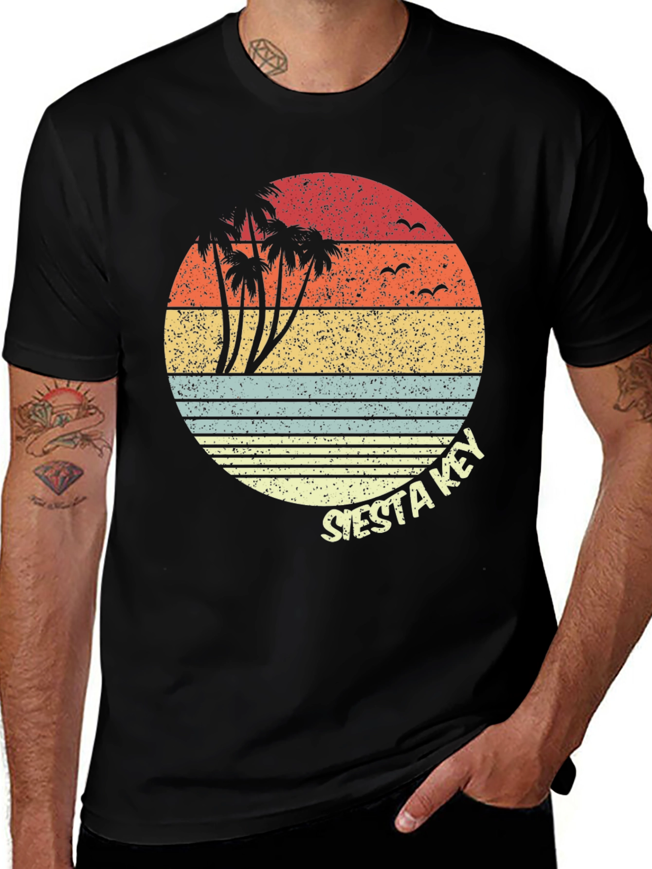 Siesta Key Retro Graphic Tee