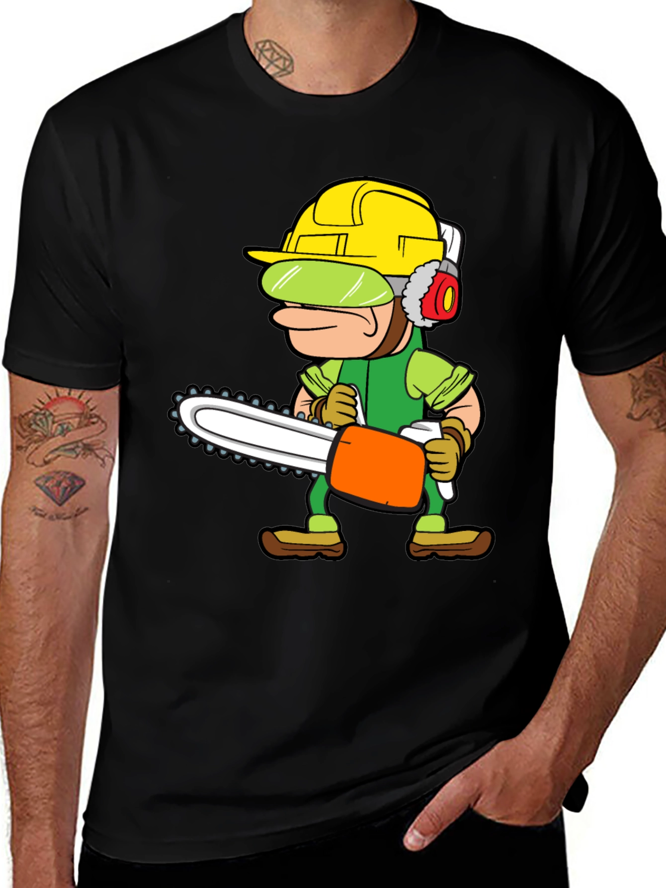Variant 19 of Lumberjack Cartoon Graphic Tee