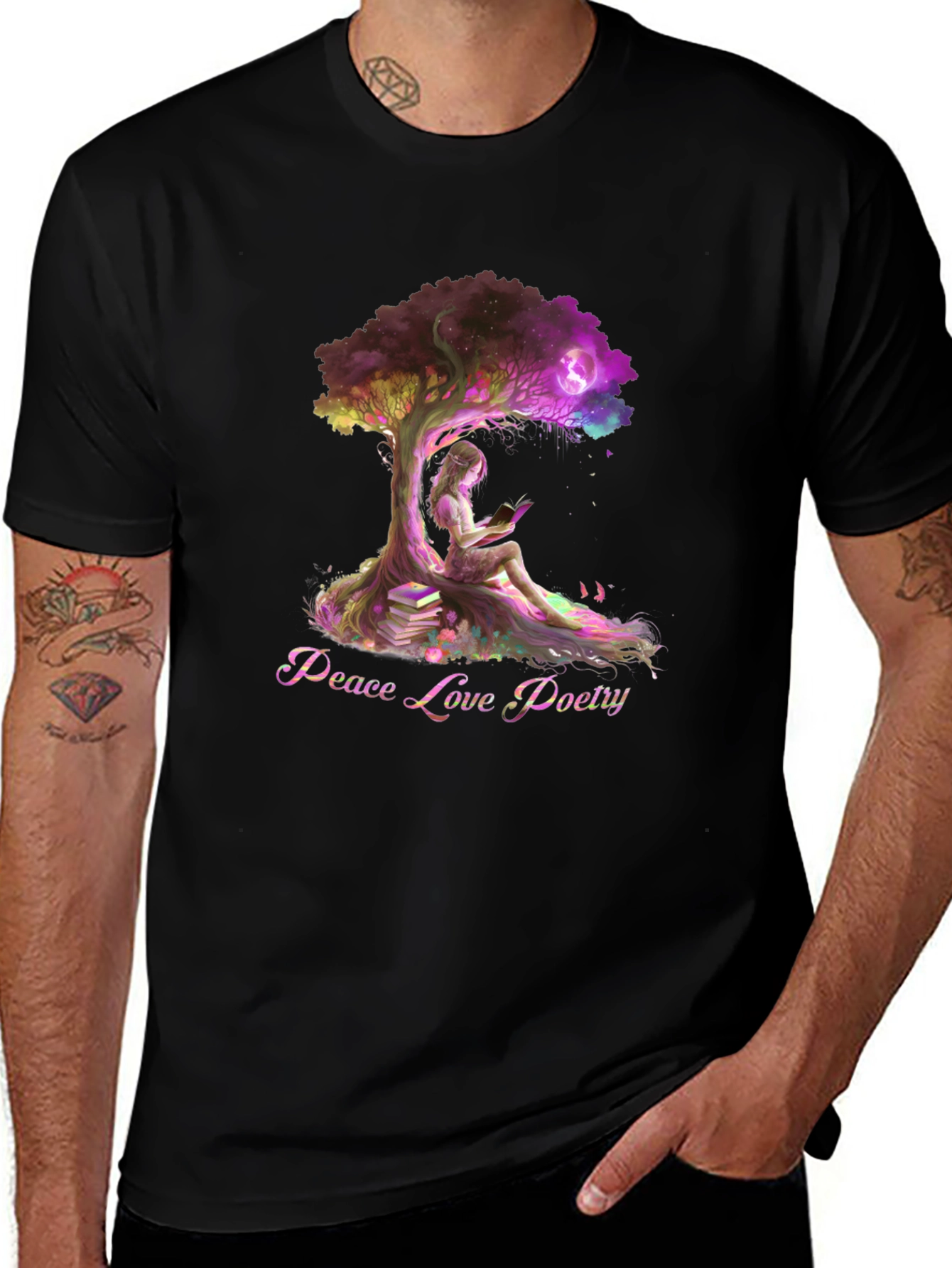 Variant 22 of Peace Love Poetry T-Shirt
