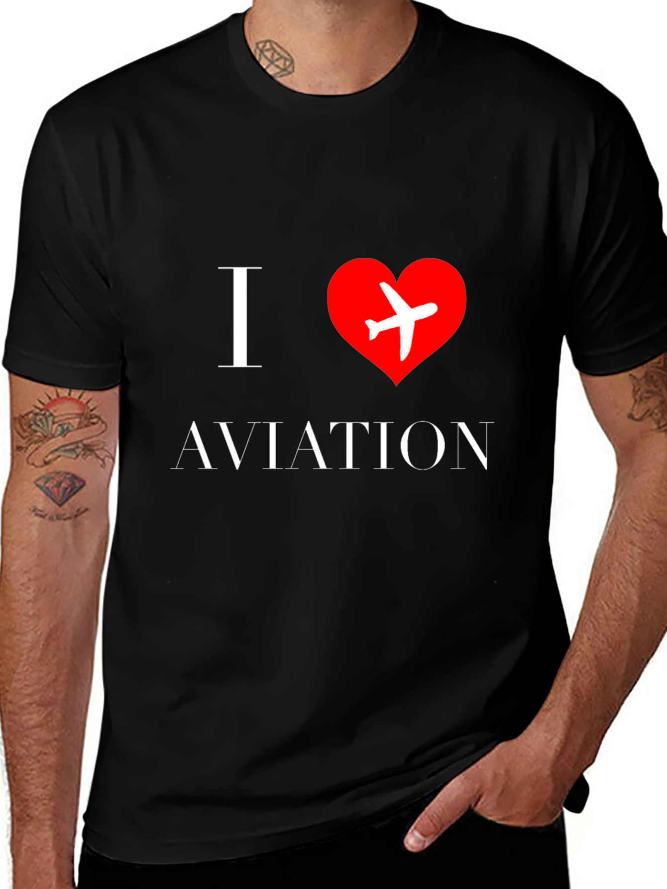 Variant 22 of I Love Aviation T-Shirt