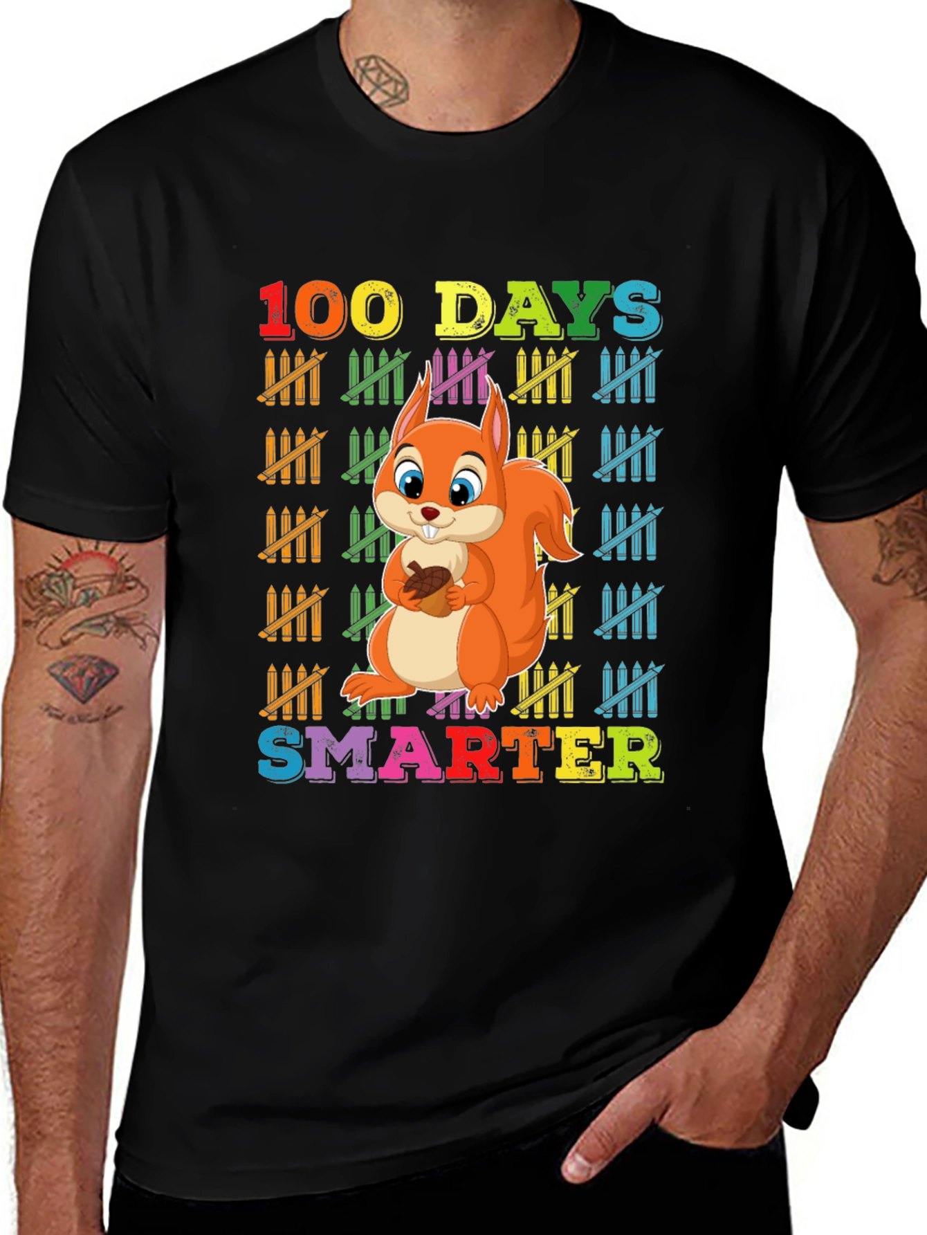 100 Days Smarter Squirrel T-Shirt