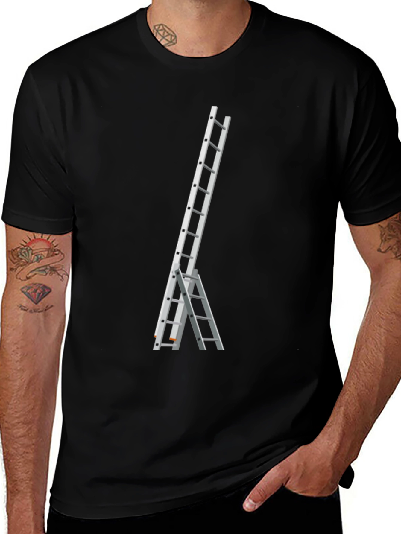 Variant 29 of Ladder Graphic Tee - Climb Higher!