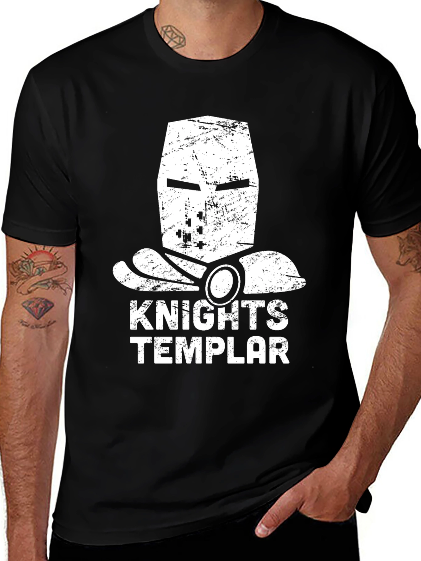 Knights Templar Graphic T-Shirt - Medieval Crusader Tee