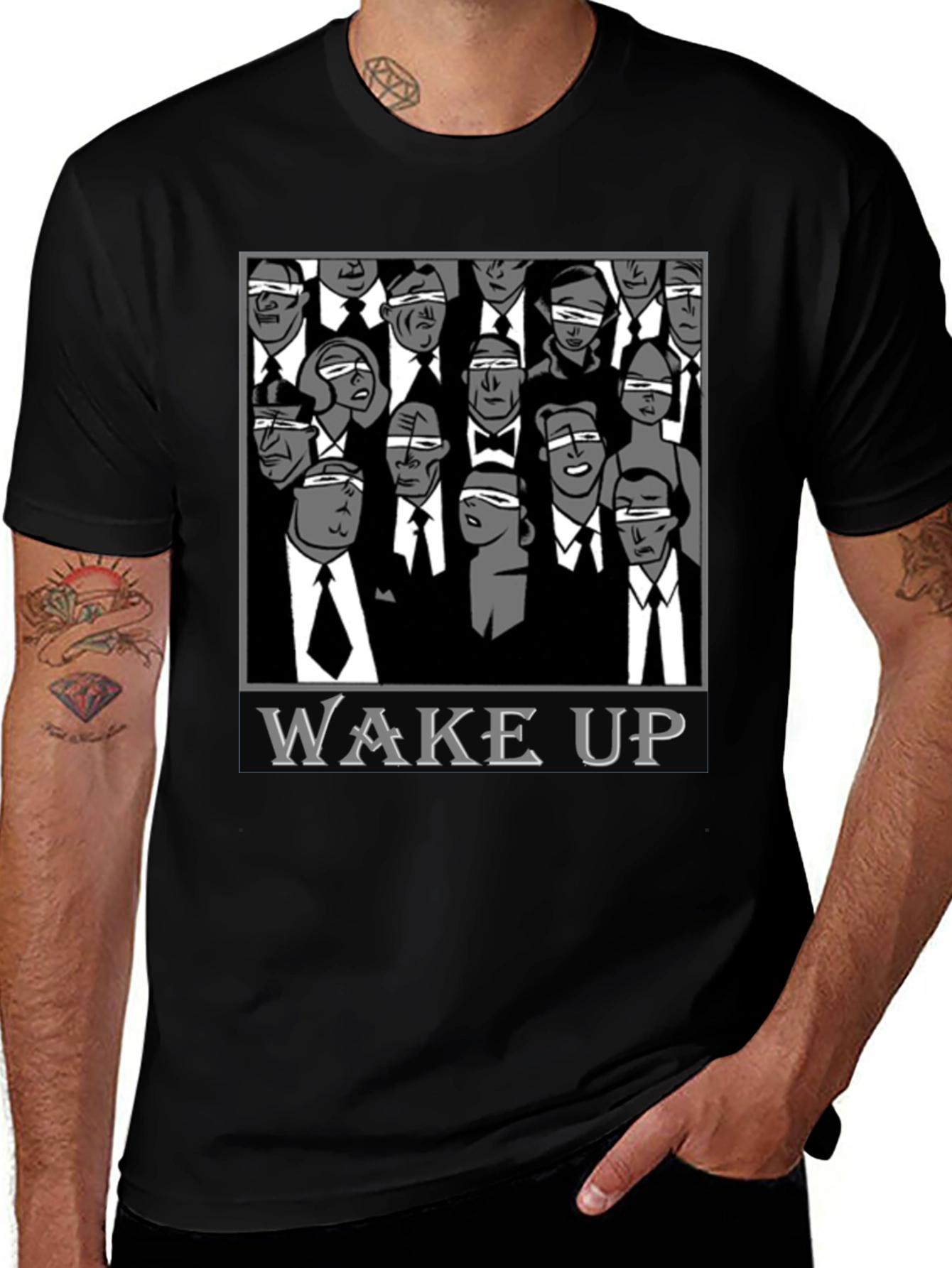Variant 13 of Wake Up T-Shirt - Blinded Society Graphic Tee