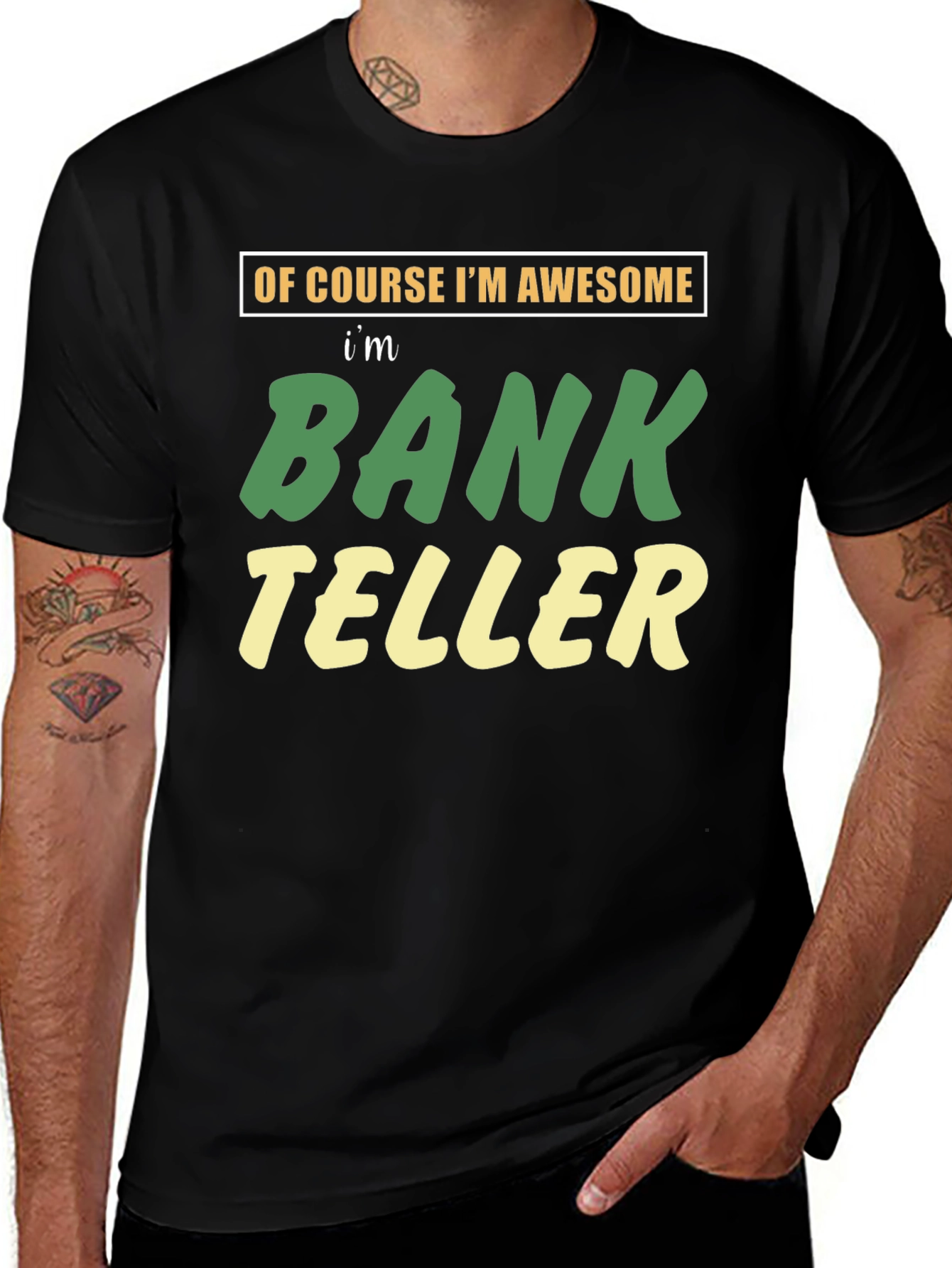 Awesome Bank Teller Graphic T-Shirt