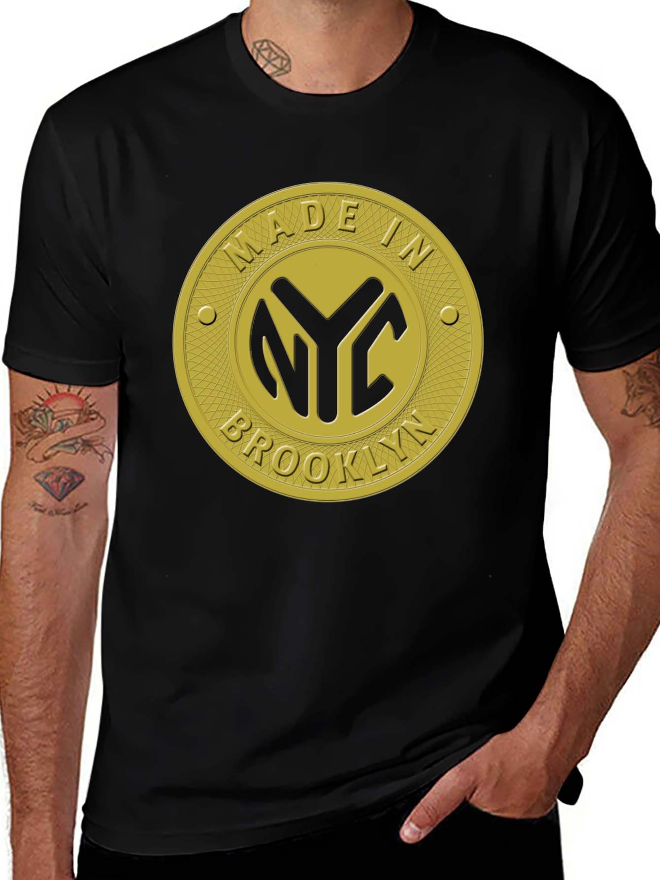 NYC Brooklyn Gold Graphic Tee