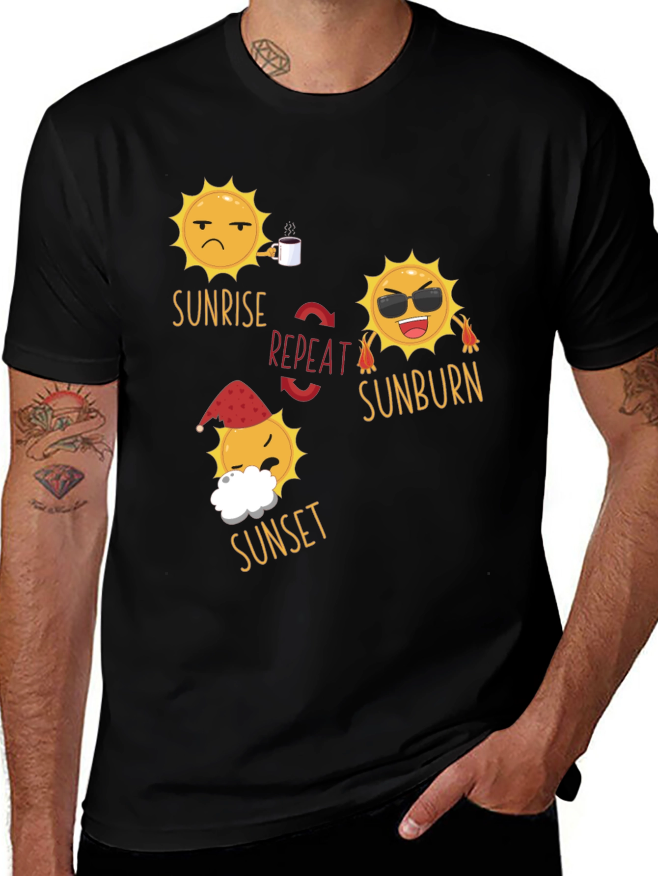 Sunrise Sunset Repeat T-Shirt