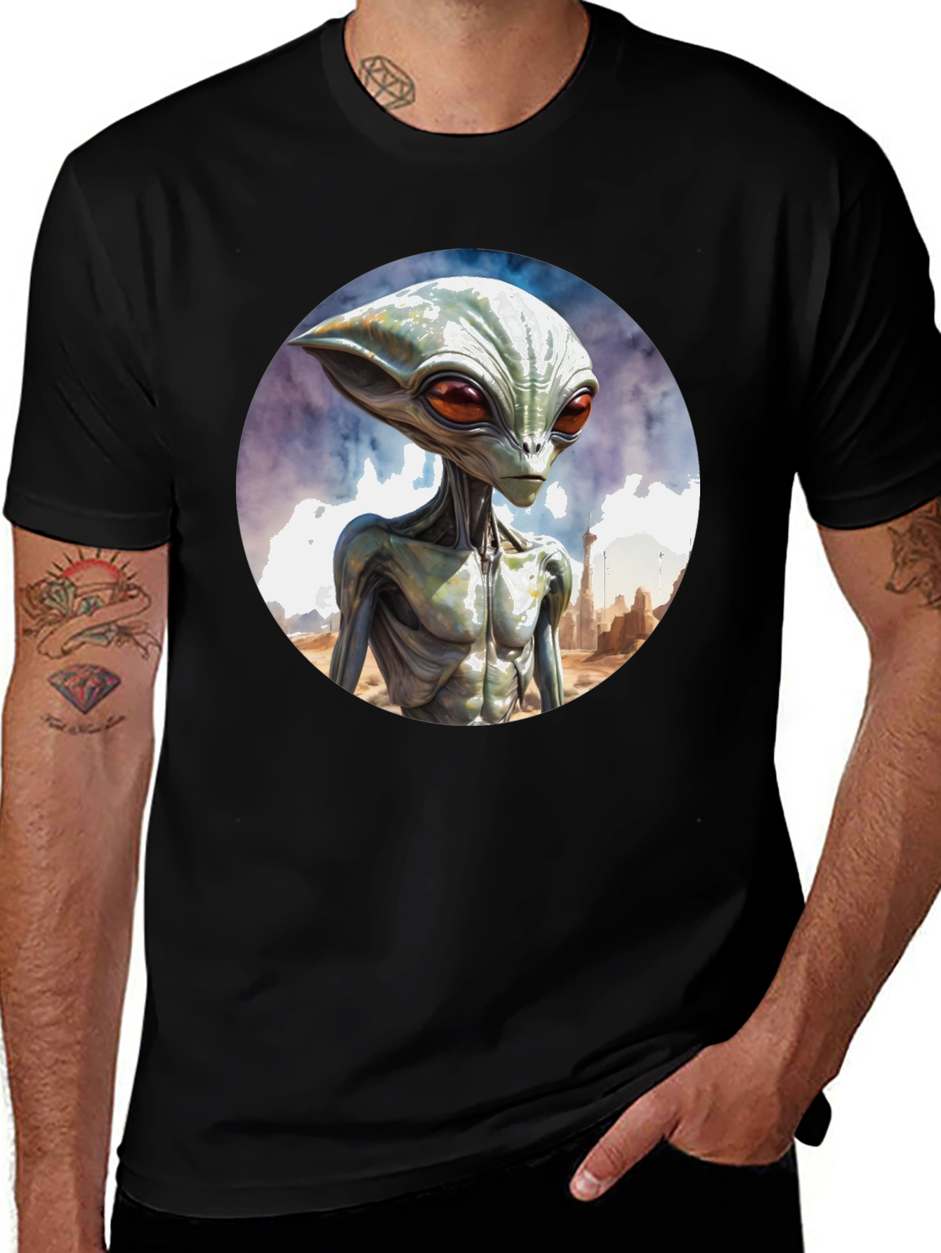 Variant 18 of Alien Graphic T-Shirt - Out of This World Style