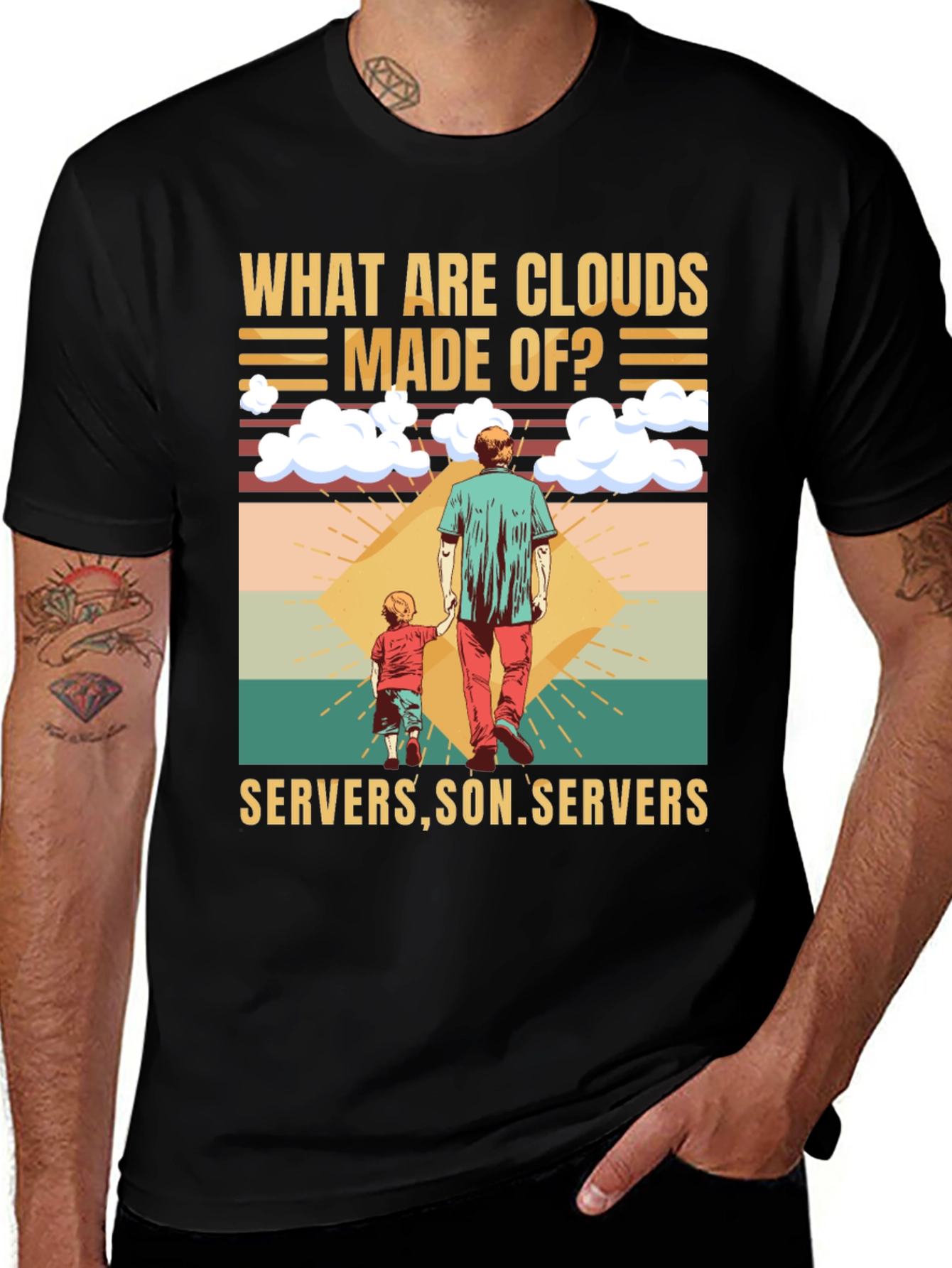 Variant 26 of Clouds Made Of Servers T-Shirt