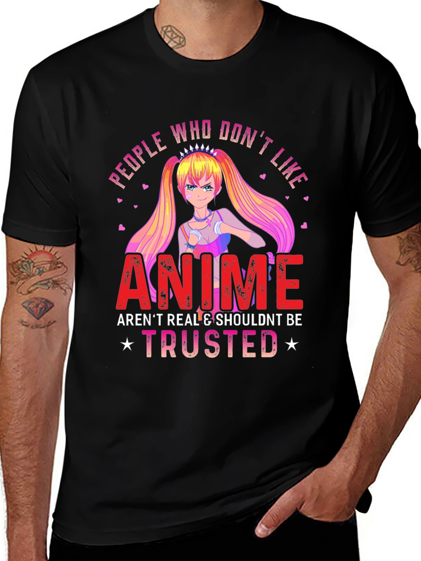 Variant 10 of Anime Lover's T-Shirt: Trust Anime Fans!