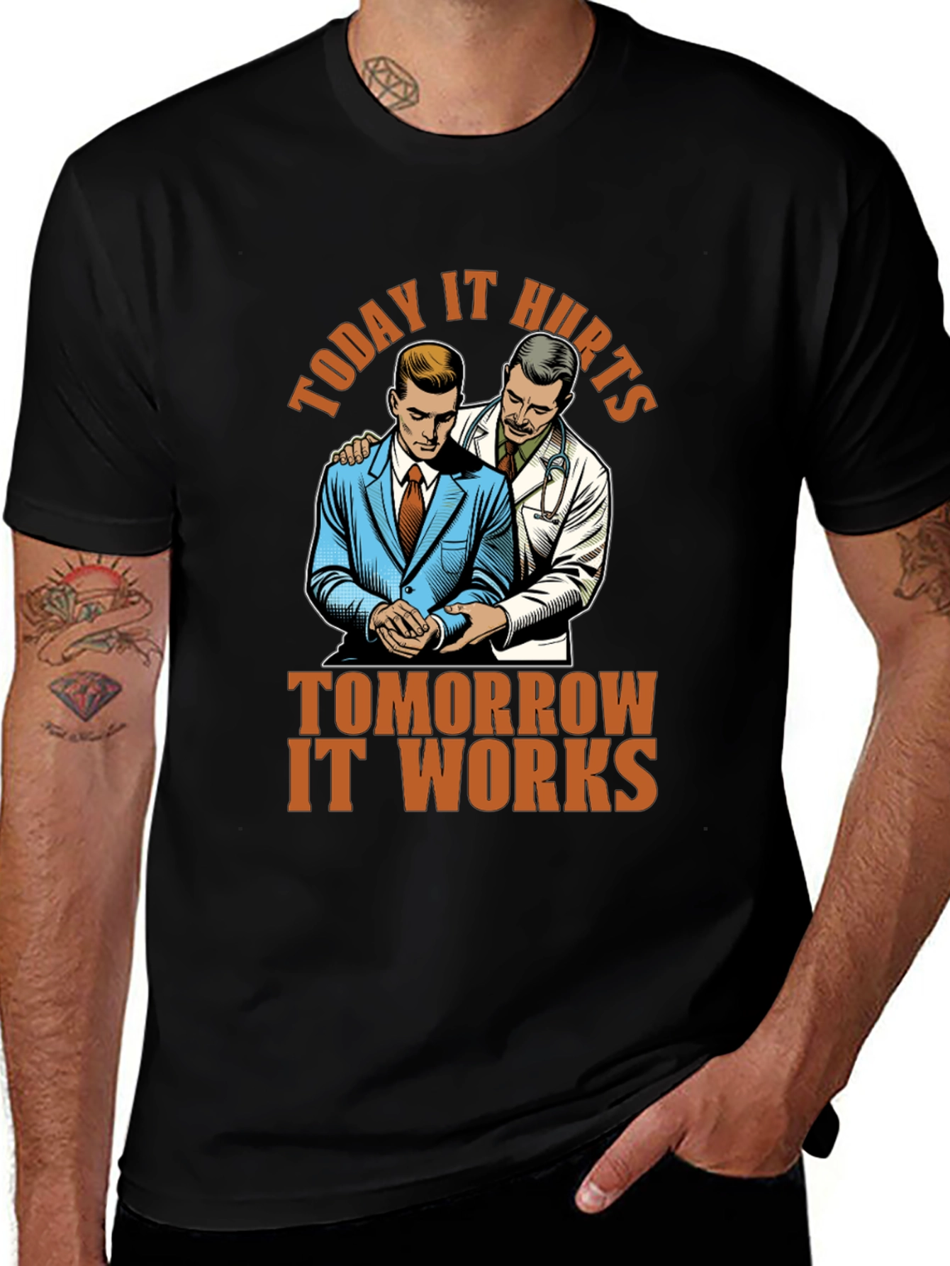 Variant 5 of Today It Hurts T-Shirt - Motivational Gym Tee
