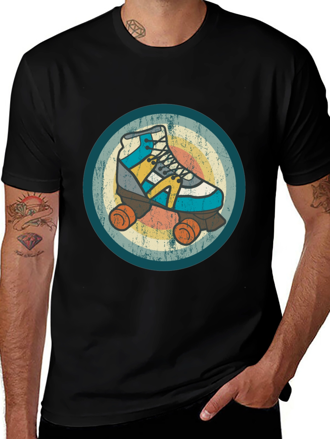 Variant 7 of Retro Roller Skate Graphic Tee