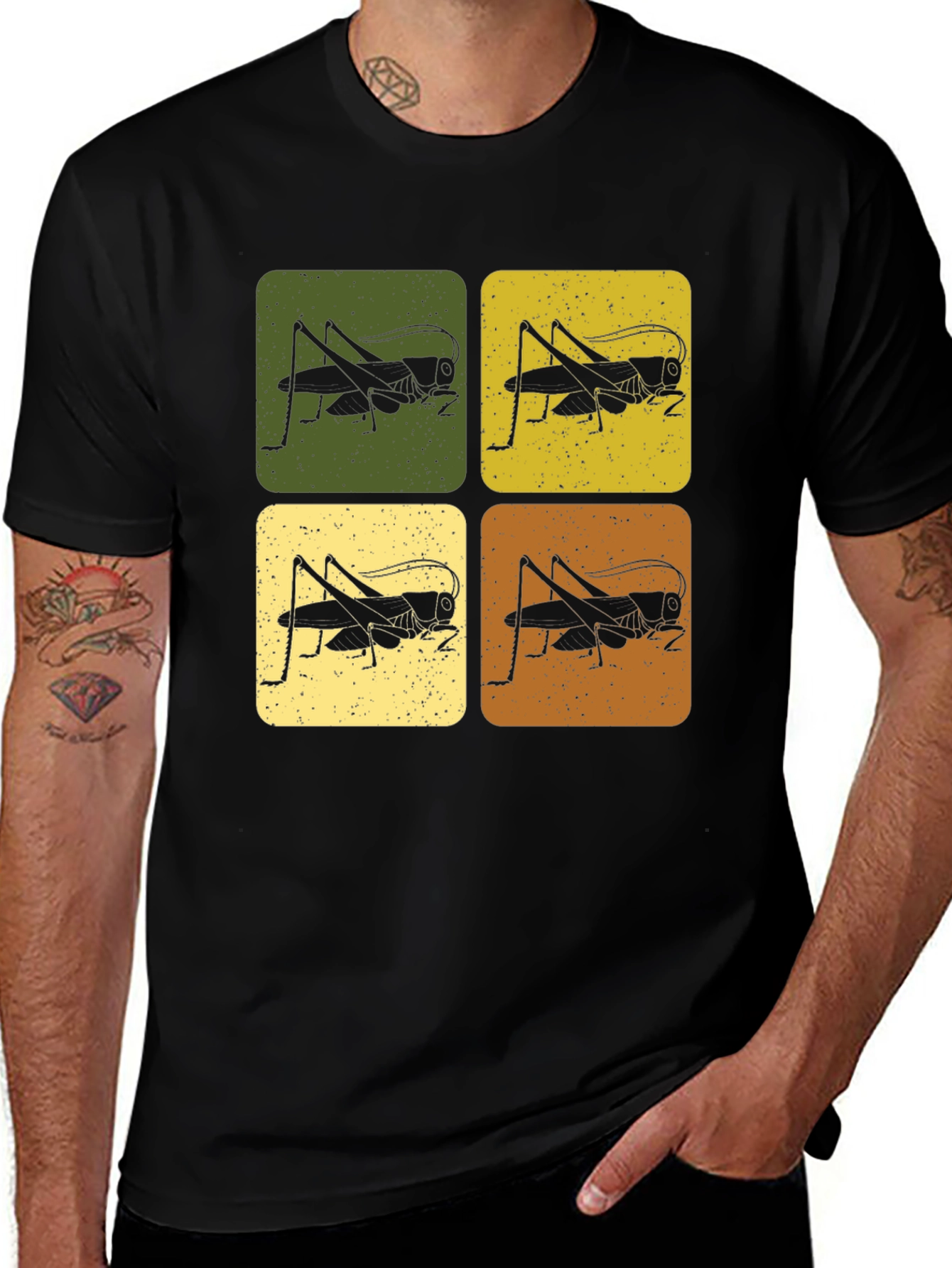 Retro Insect Graphic T-Shirt