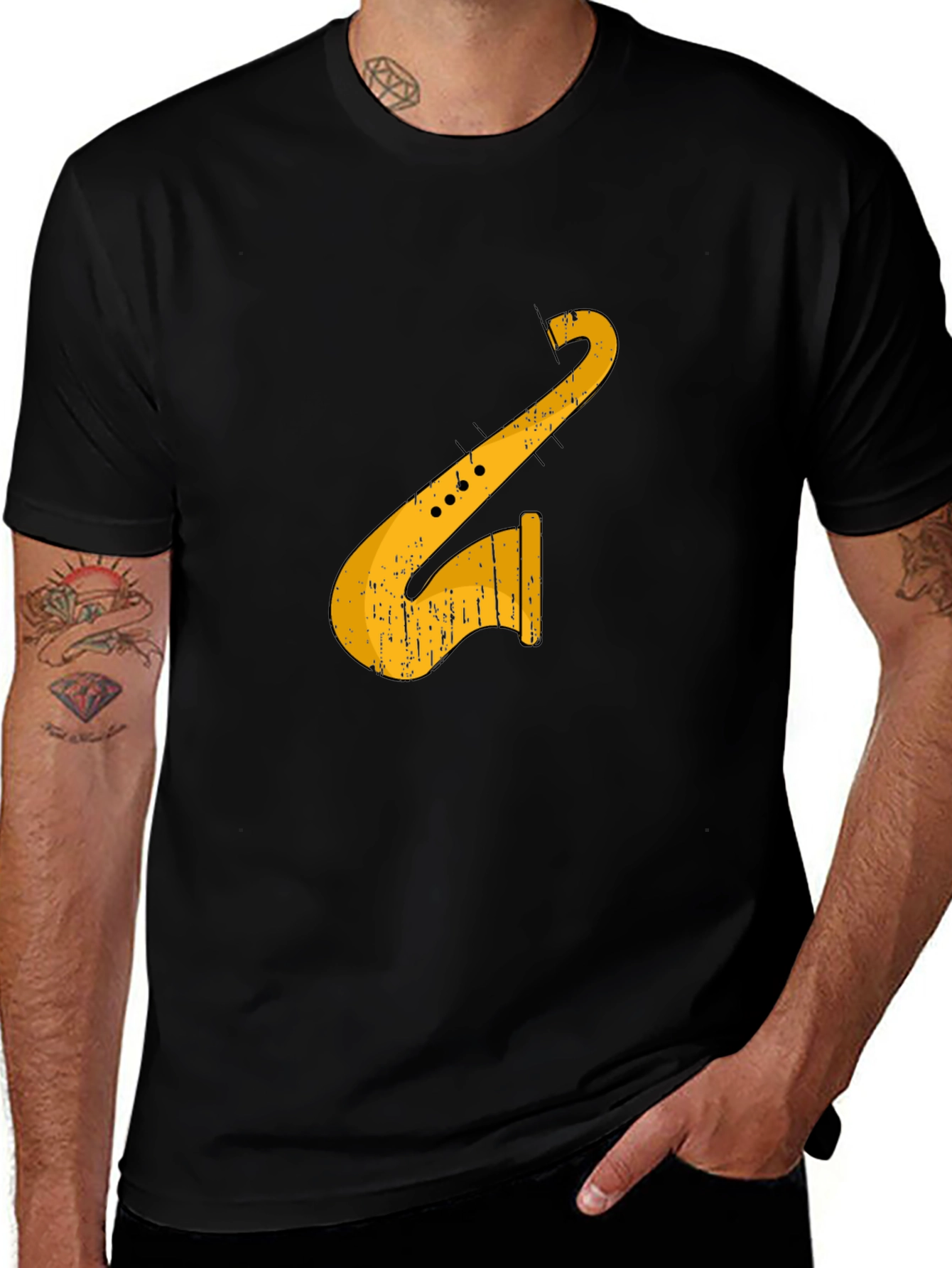 Variant 23 of Saxophone Graphic Tee - Retro Music Lover's Shirt
