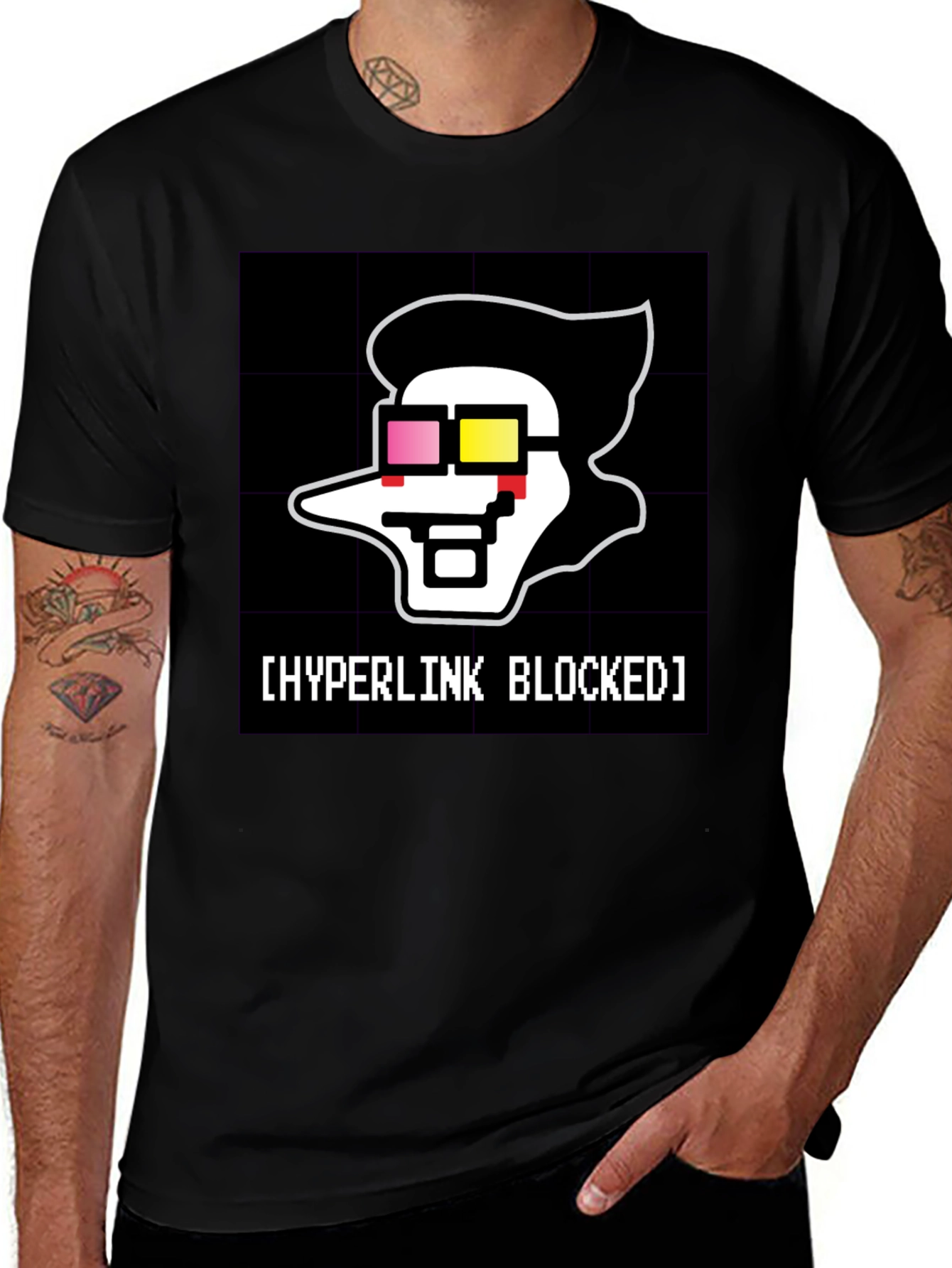 Variant 7 of Hyperlink Blocked Graphic Tee