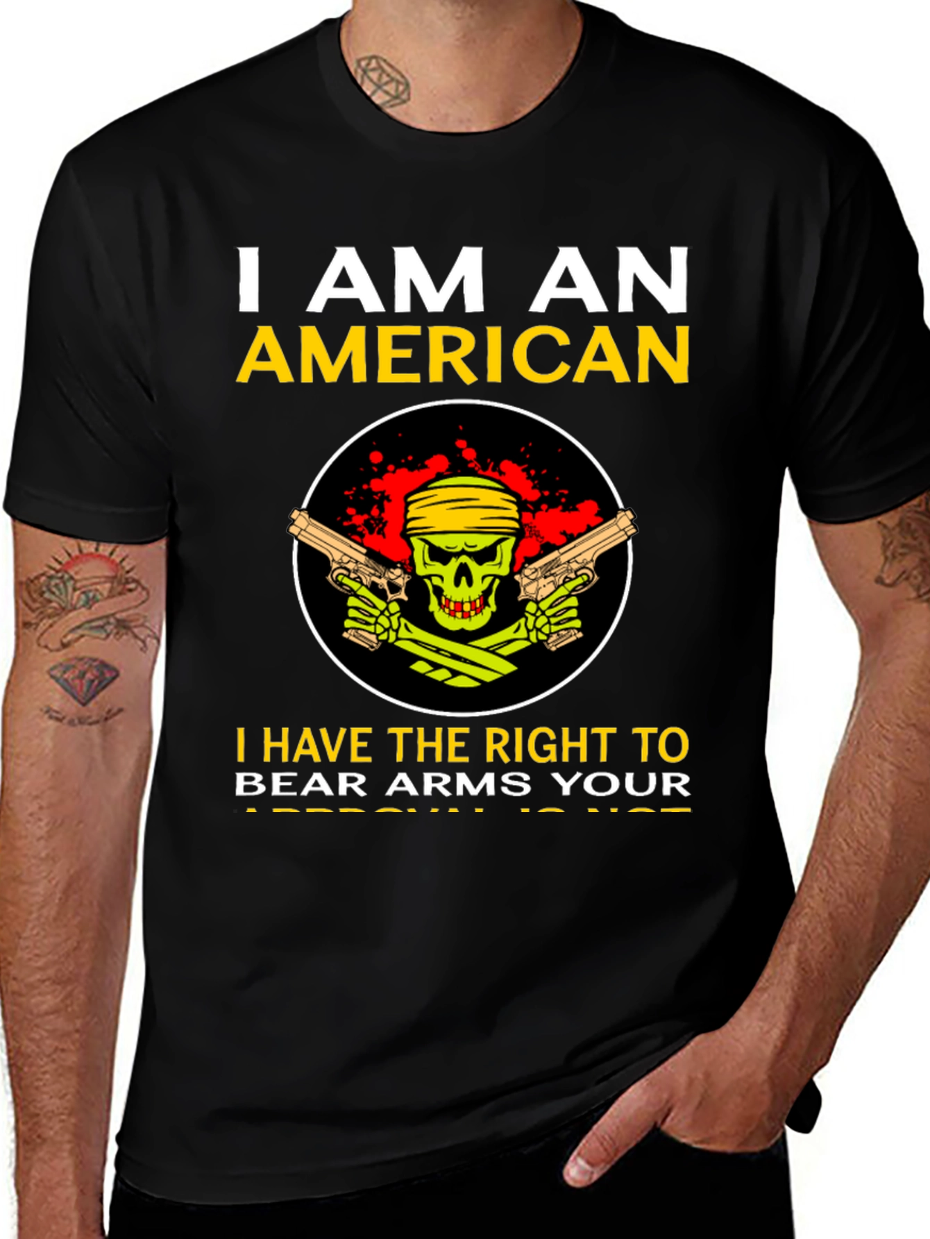 Variant 17 of American Right to Bear Arms T-Shirt