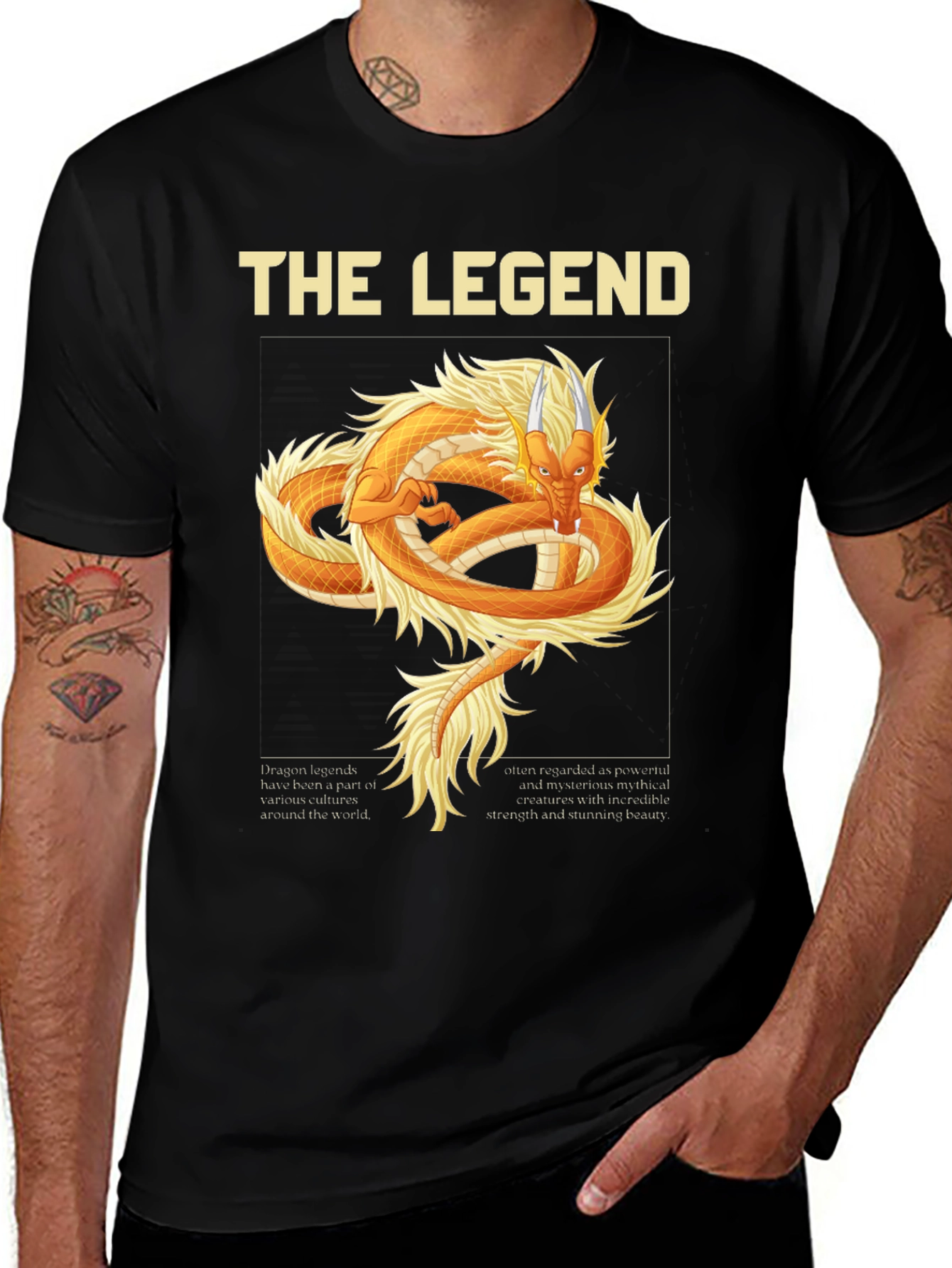 Variant 28 of The Legend Dragon Graphic T-Shirt