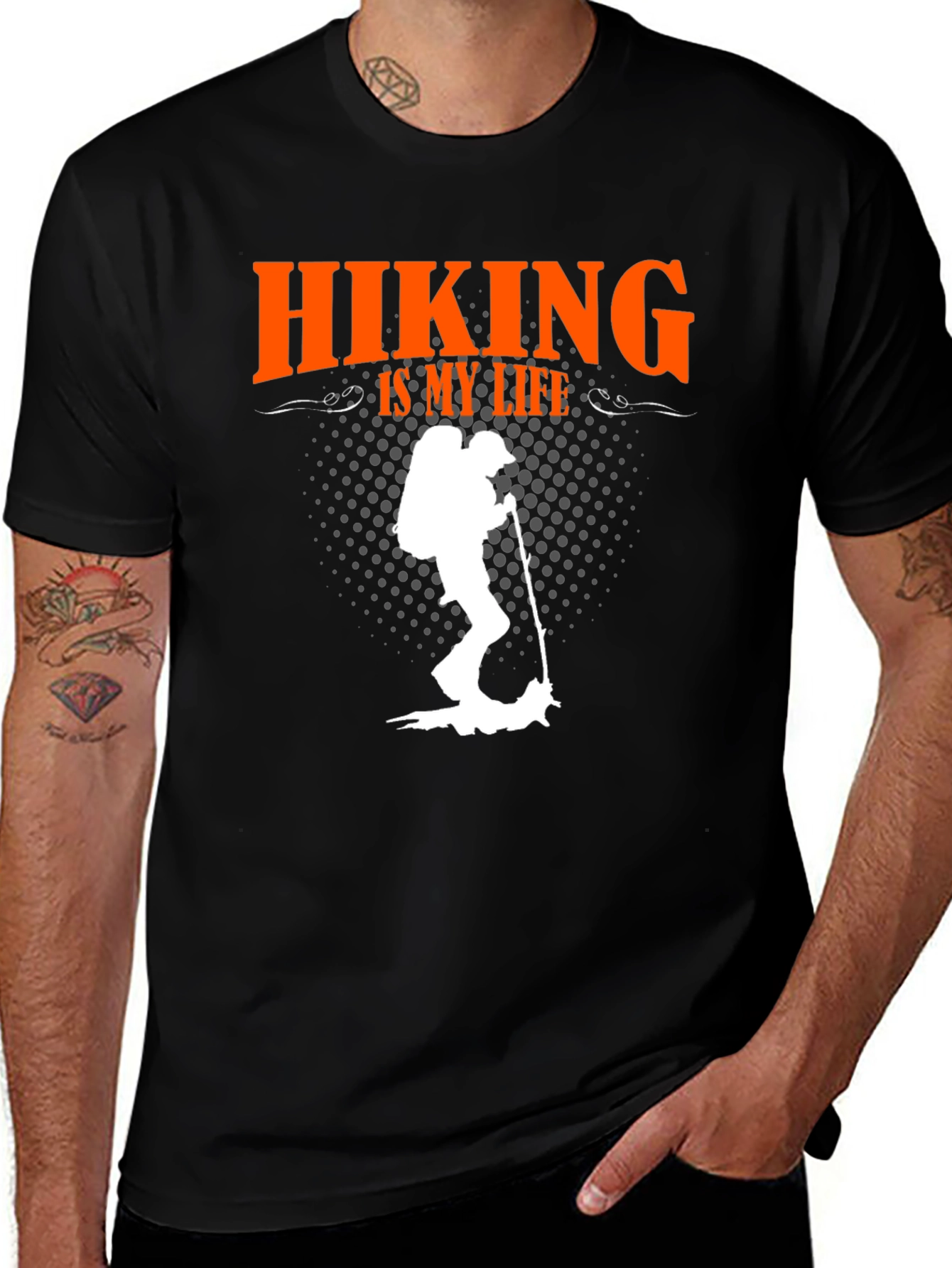 Variant 22 of Hiking Is My Life Graphic Tee