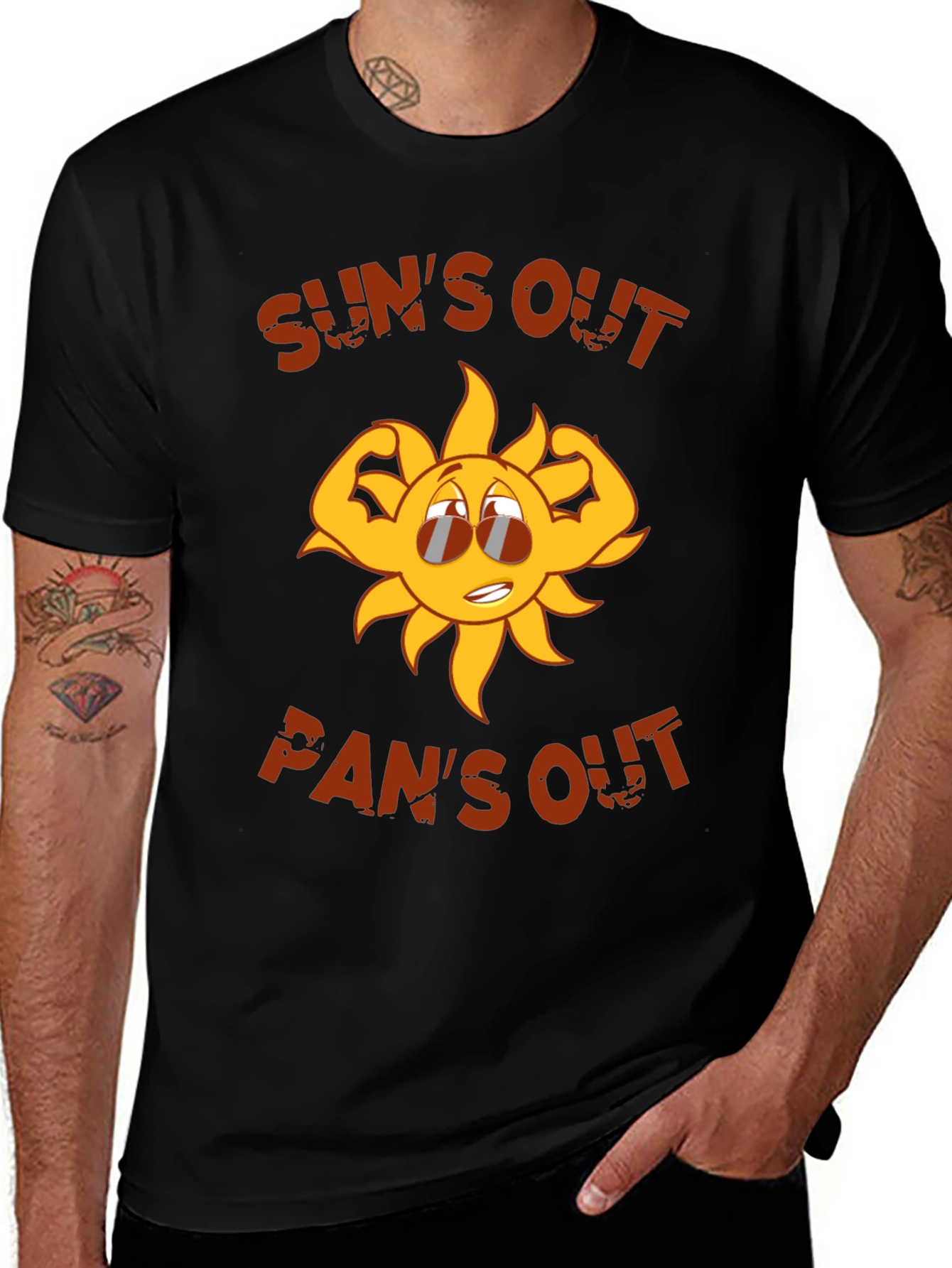 Variant 20 of Sun's Out Guns Out Graphic Tee