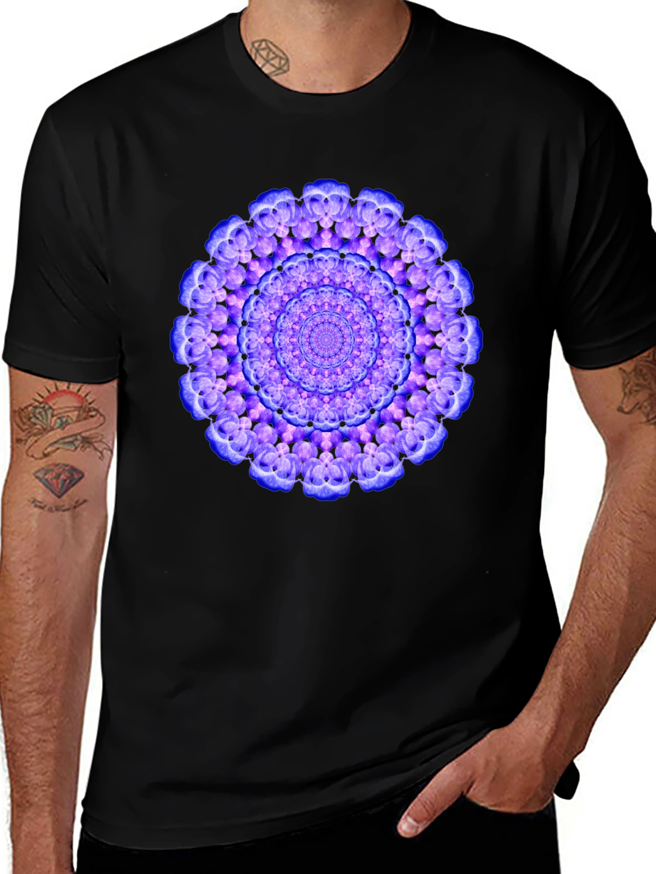 Variant 25 of Purple Mandala Graphic Tee - Unisex