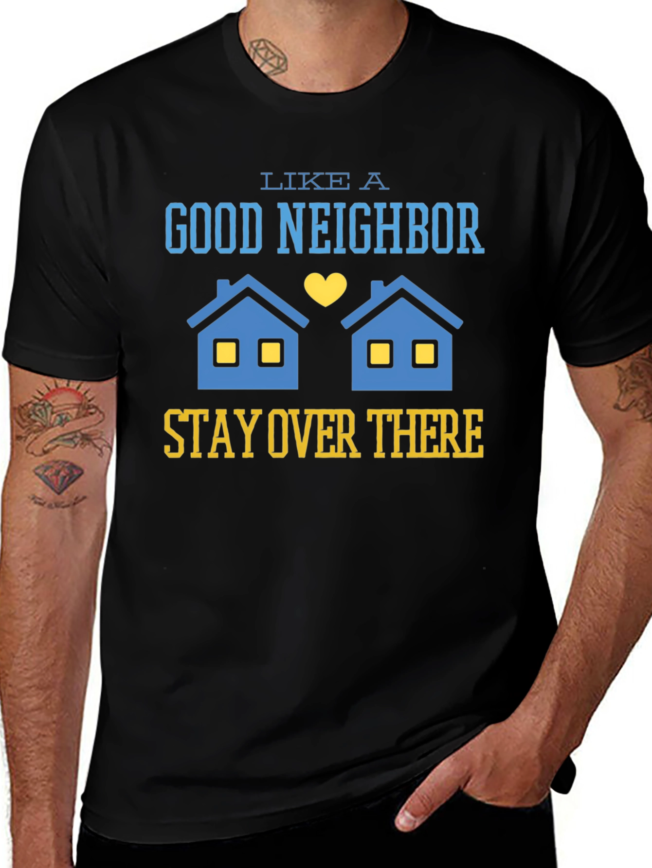 Variant 11 of Stay Over There T-Shirt, Funny Neighbor Tee